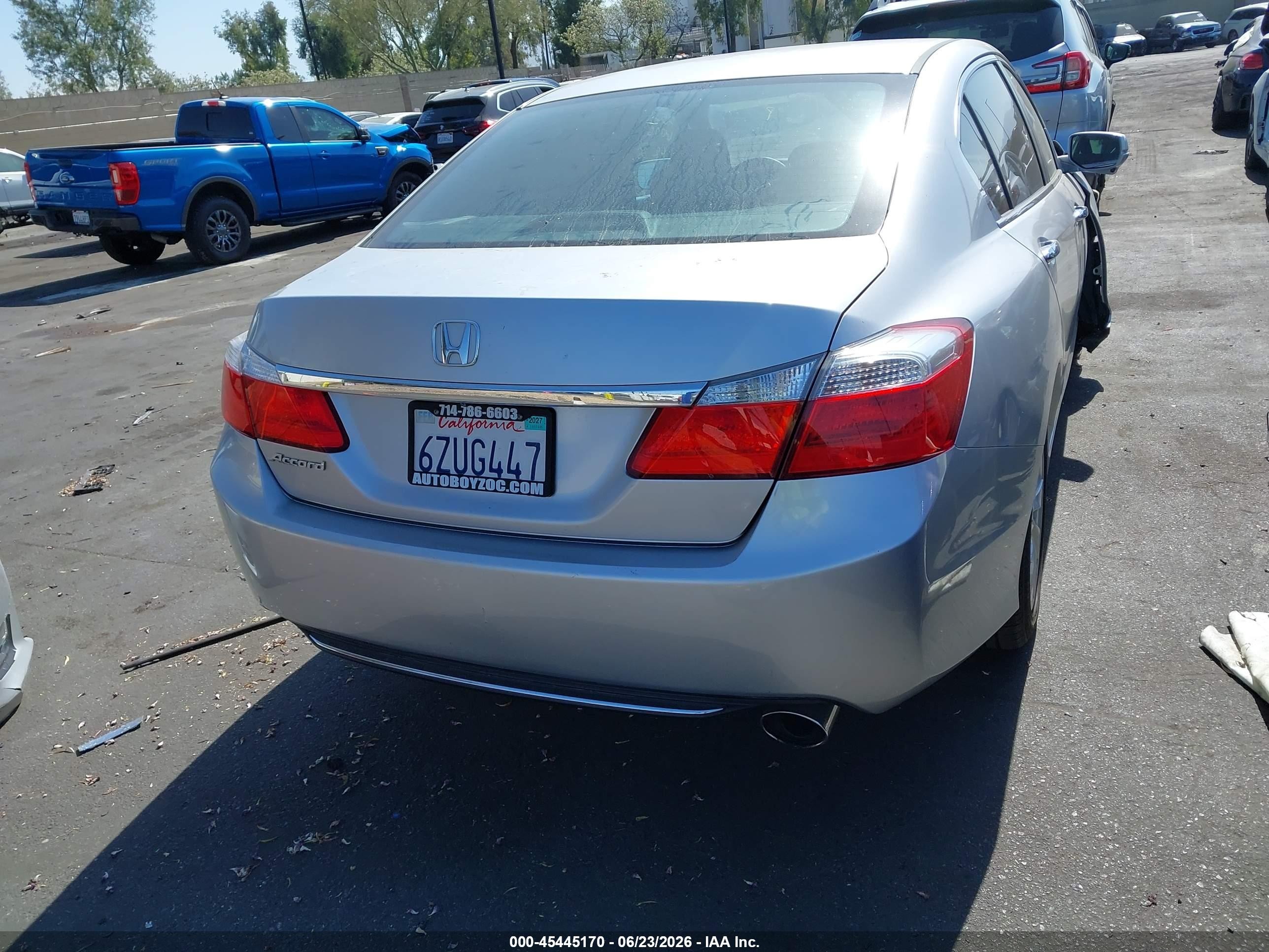 2013 Honda Accord Ex Silver vin: 1HGCR2F74DA107721