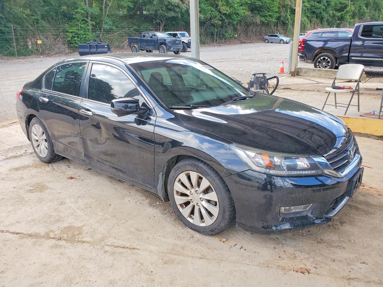 2013 Honda Accord Ex Black vin: 1HGCR2F74DA123028