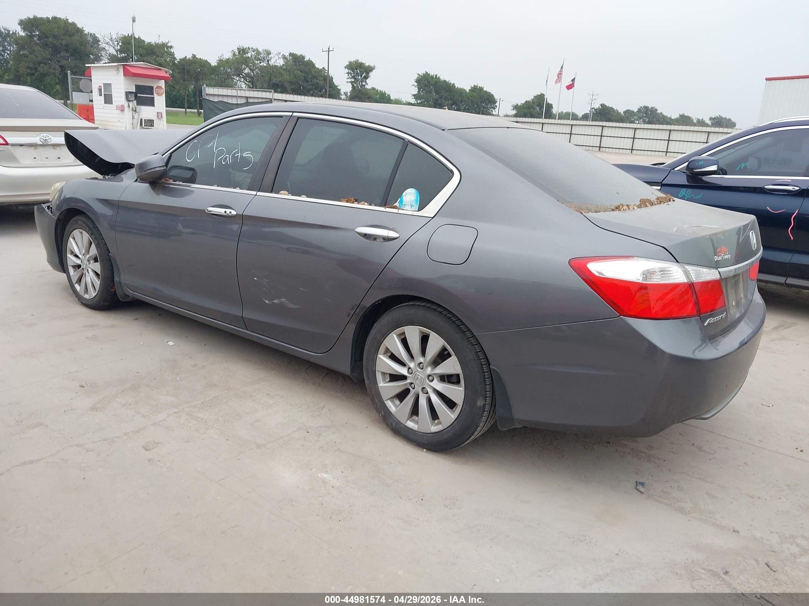 2013 Honda Accord Ex Gray vin: 1HGCR2F74DA144218