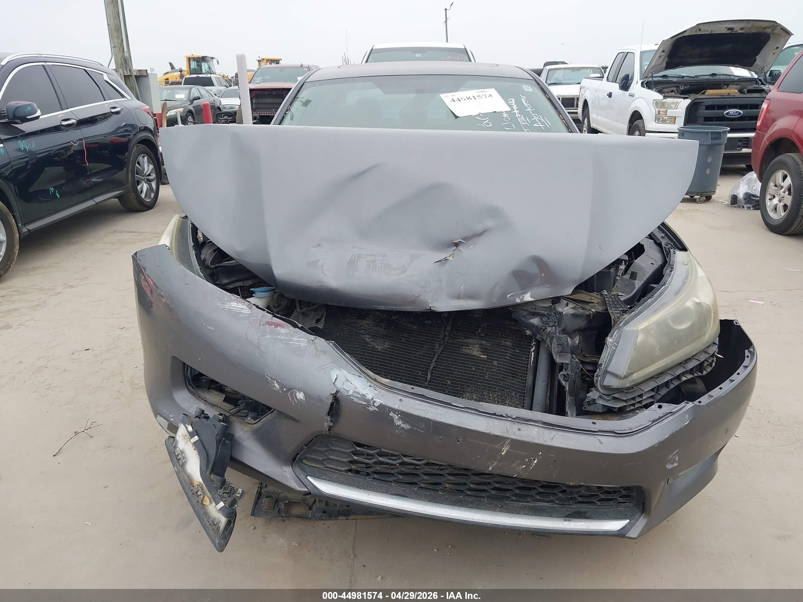 2013 Honda Accord Ex Gray vin: 1HGCR2F74DA144218