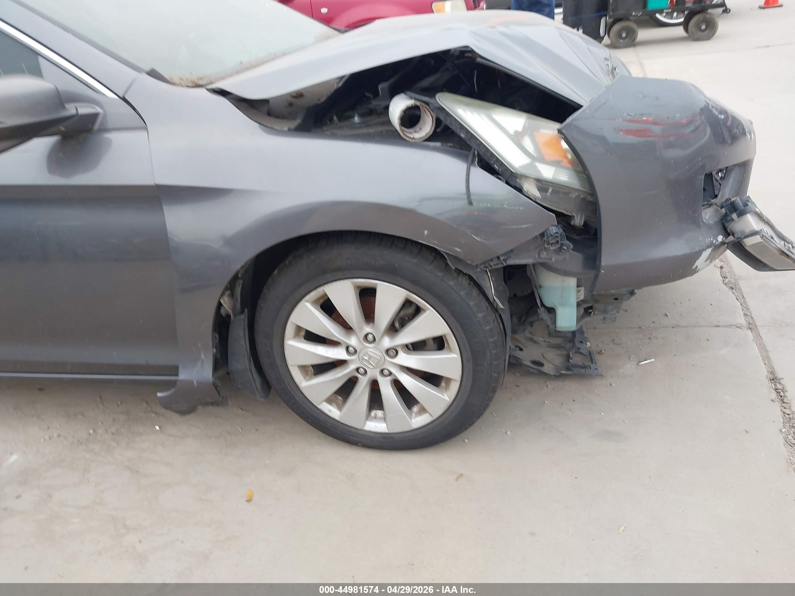 2013 Honda Accord Ex Gray vin: 1HGCR2F74DA144218