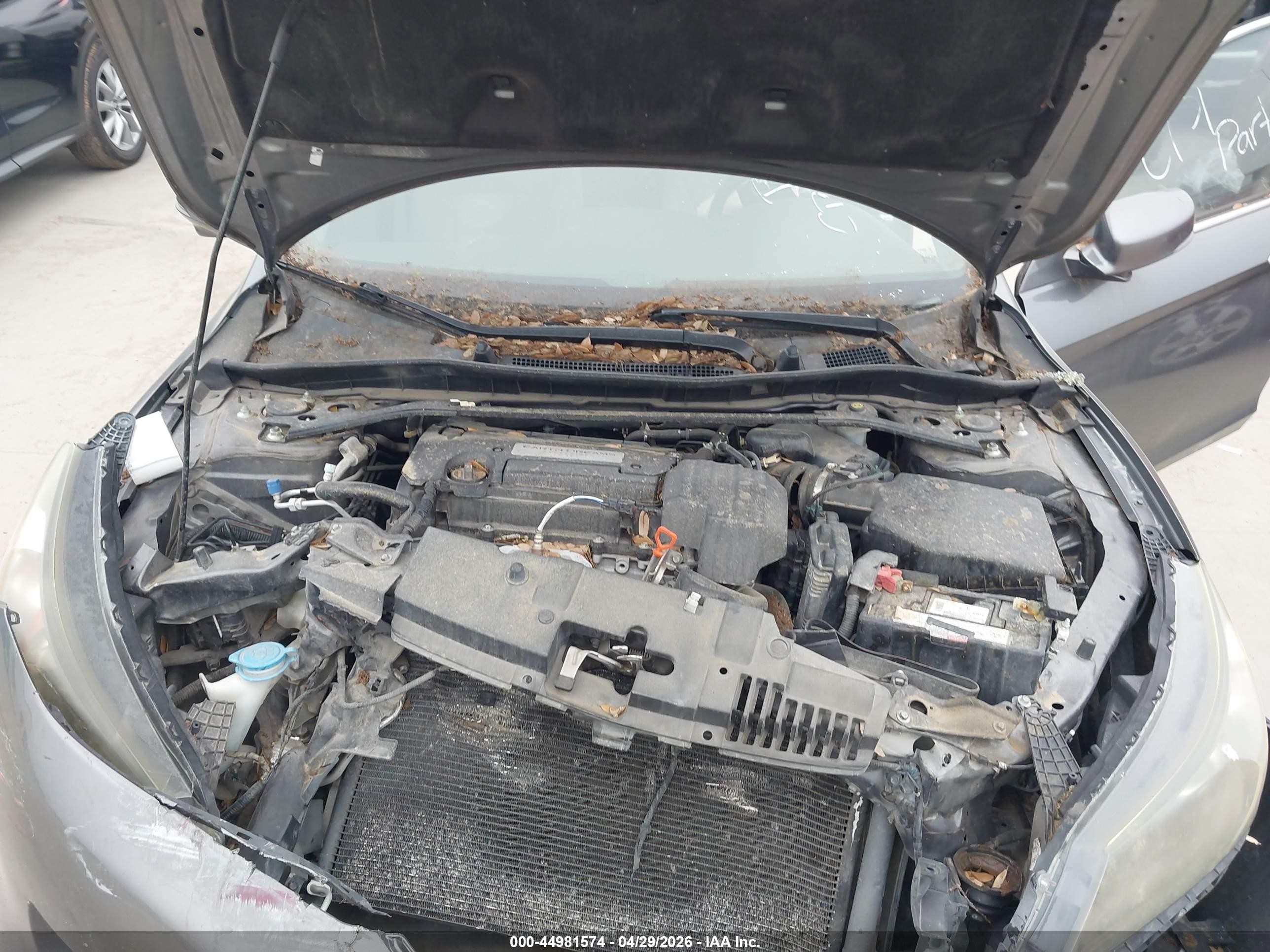2013 Honda Accord Ex Gray vin: 1HGCR2F74DA144218