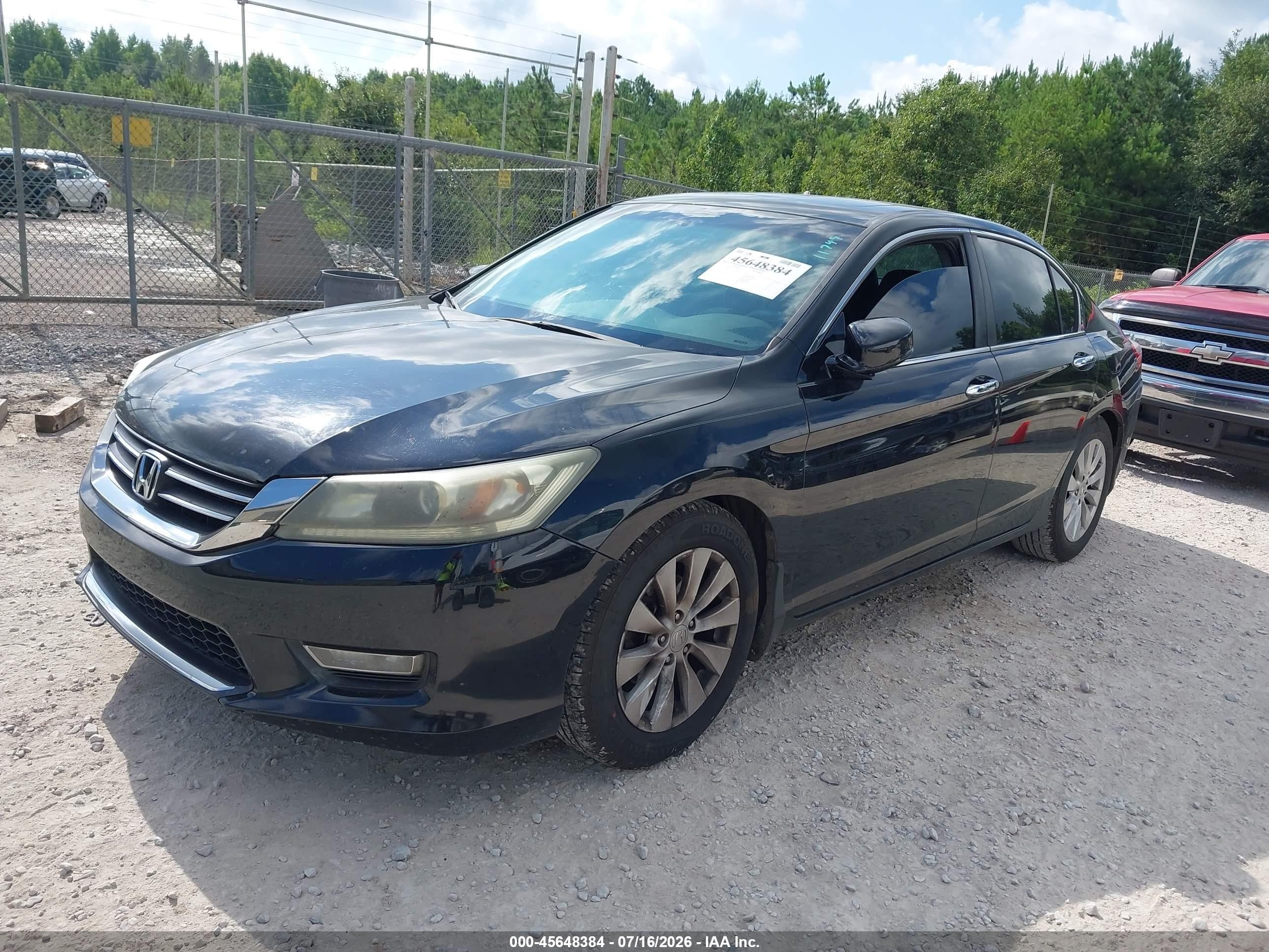 2013 Honda Accord Ex Black vin: 1HGCR2F74DA172407