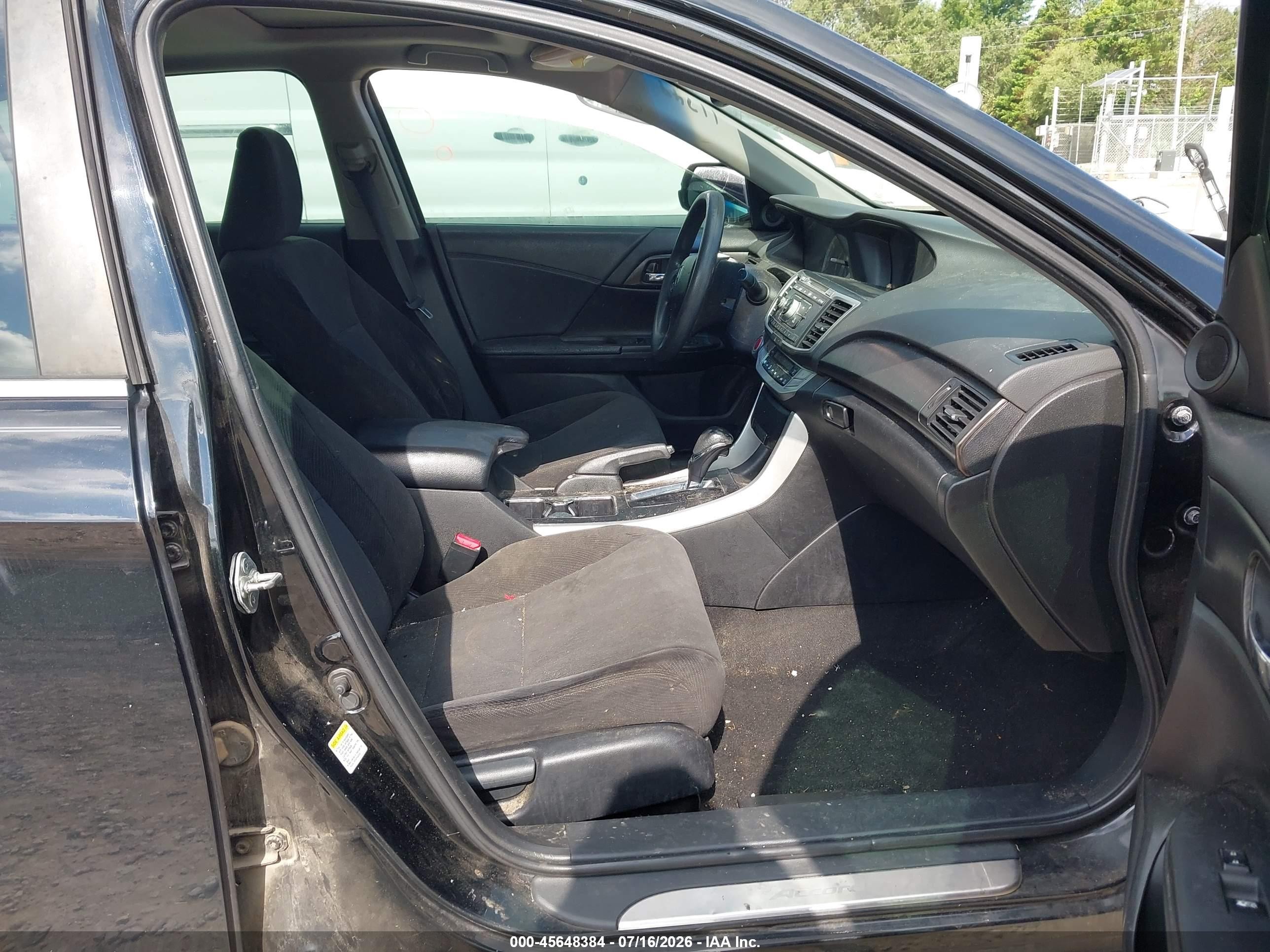 2013 Honda Accord Ex Black vin: 1HGCR2F74DA172407