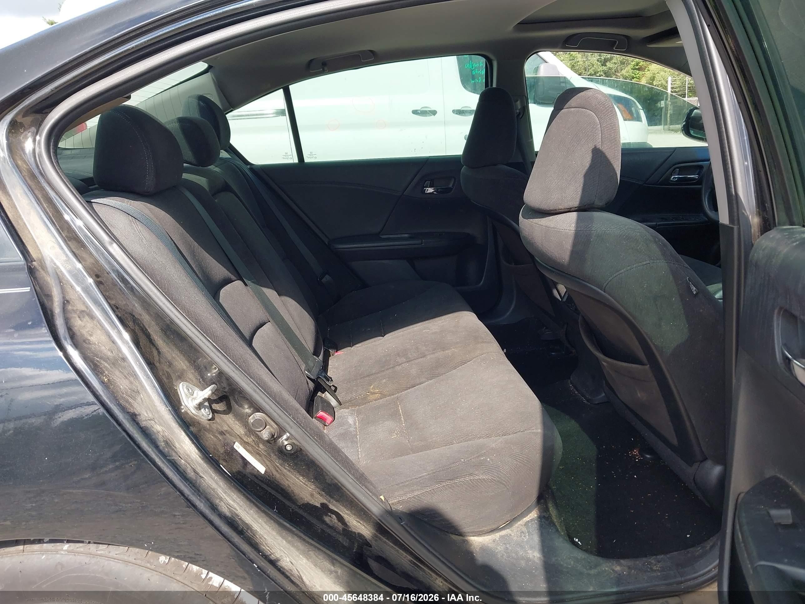 2013 Honda Accord Ex Black vin: 1HGCR2F74DA172407