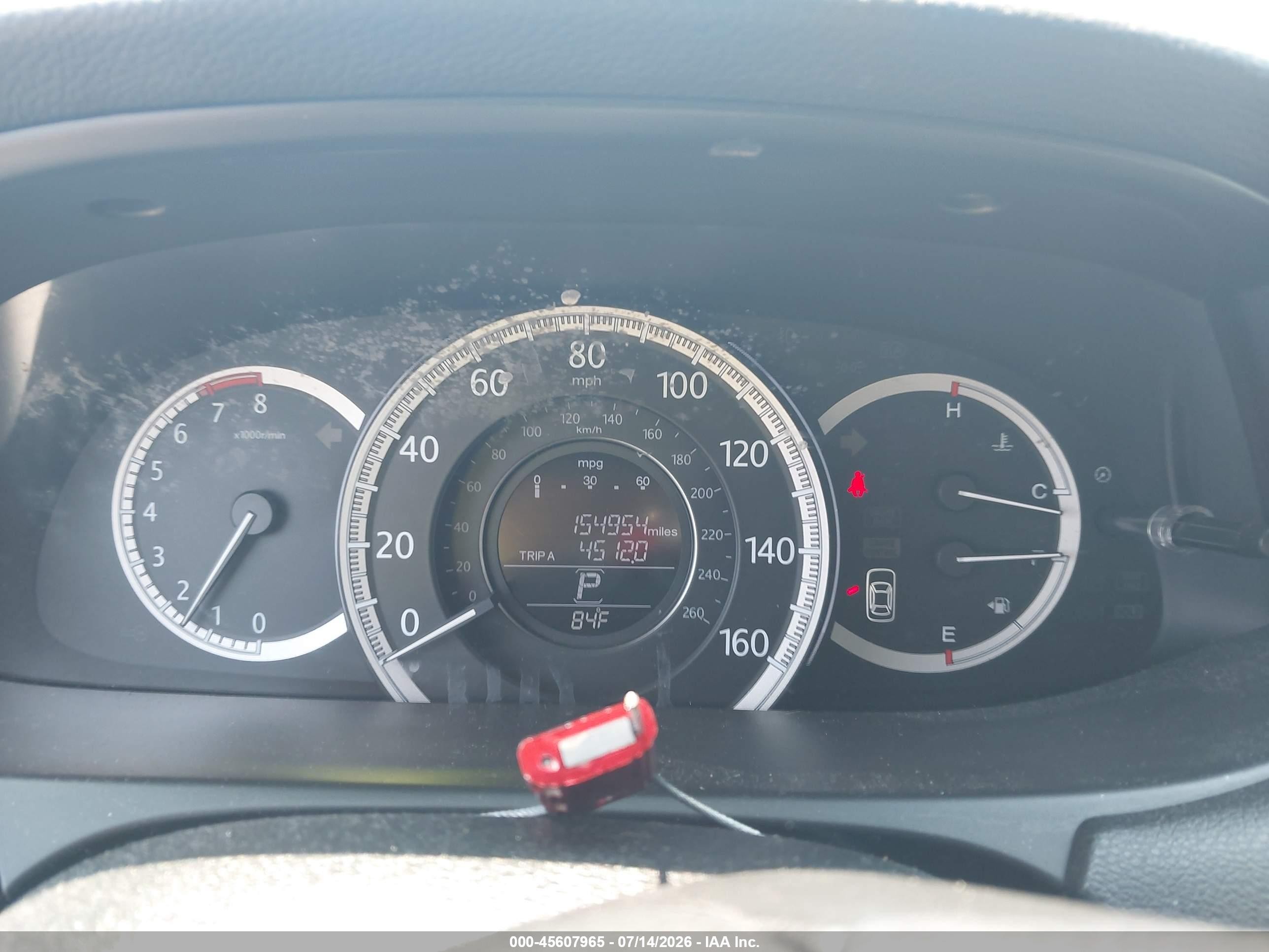 2013 Honda Accord Ex Gray vin: 1HGCR2F74DA218222