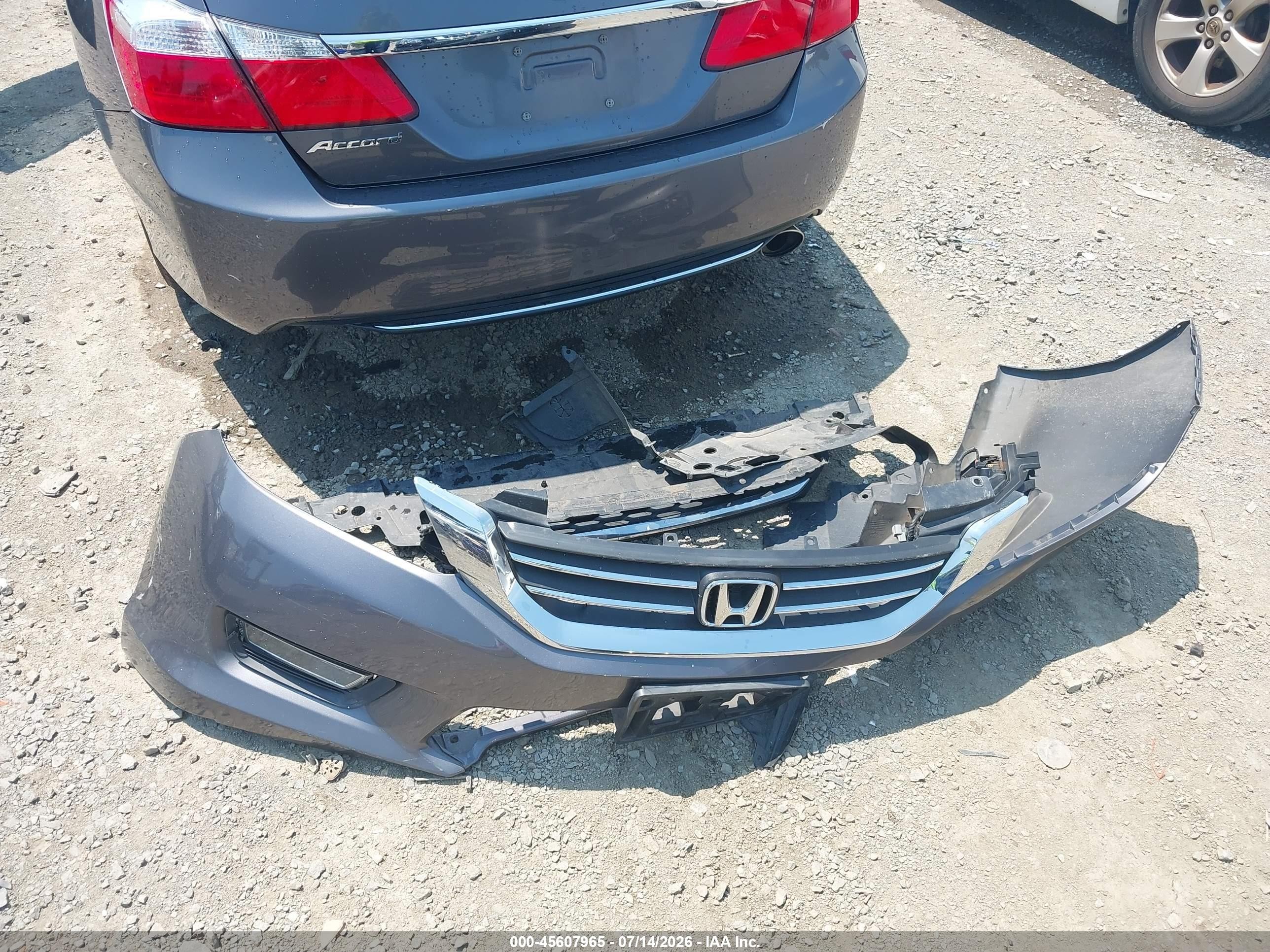 2013 Honda Accord Ex Gray vin: 1HGCR2F74DA218222