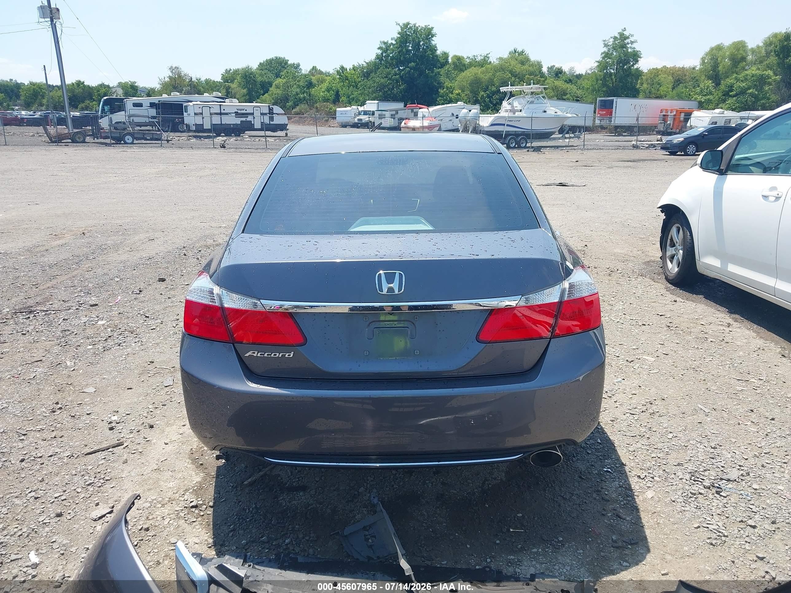 2013 Honda Accord Ex Gray vin: 1HGCR2F74DA218222