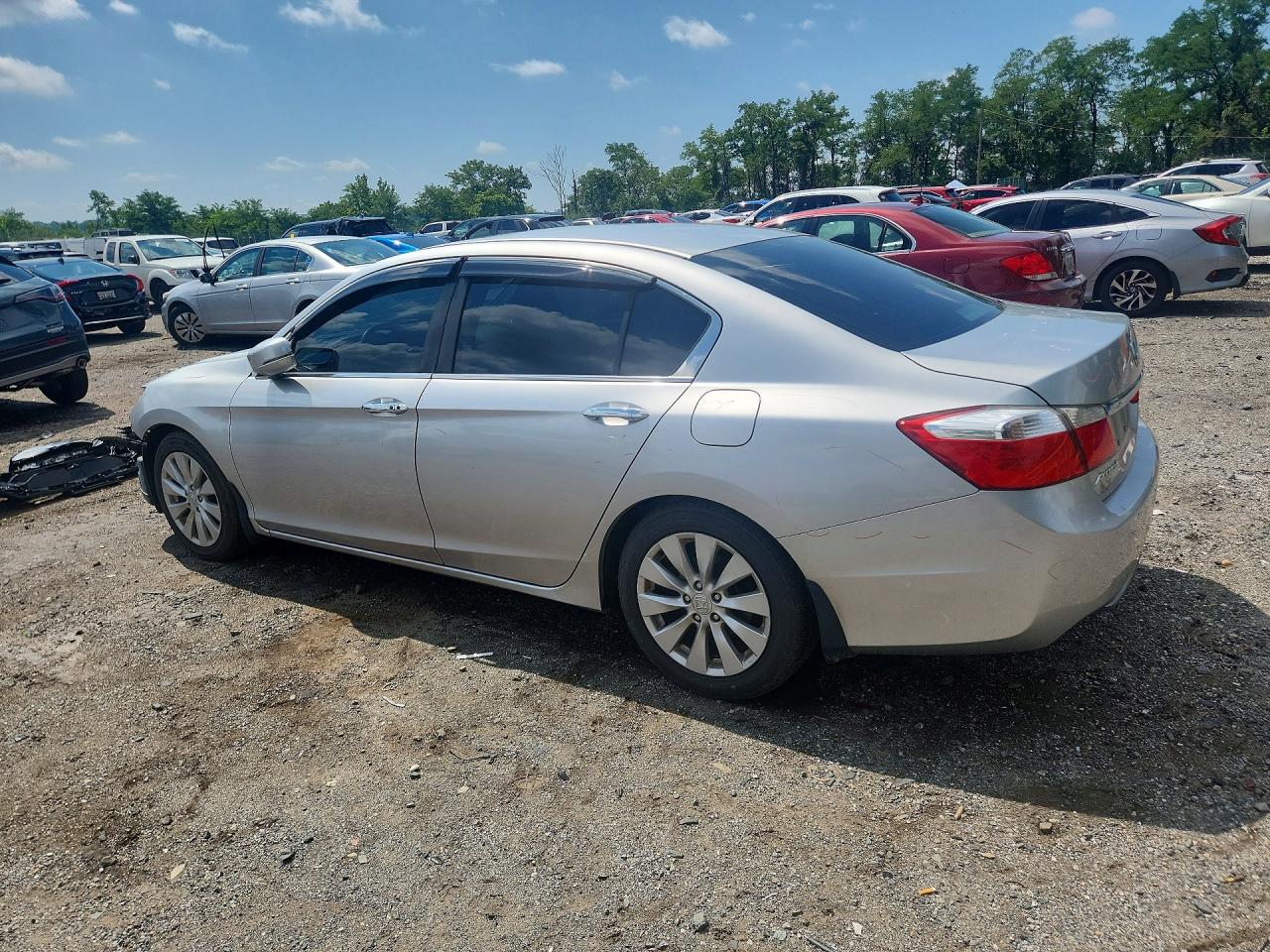 2014 Honda Accord Ex Silver vin: 1HGCR2F74EA049823