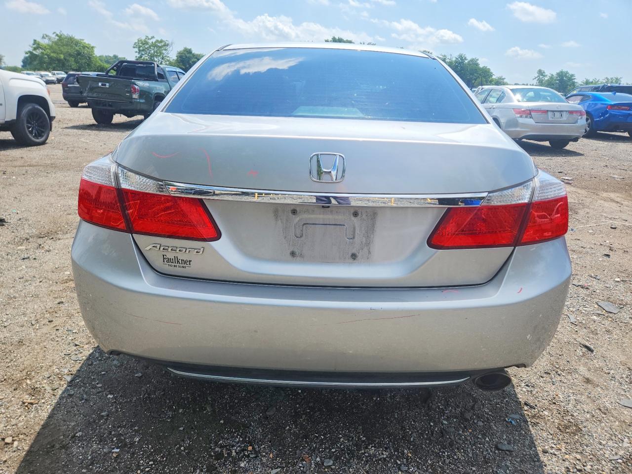 2014 Honda Accord Ex Silver vin: 1HGCR2F74EA049823