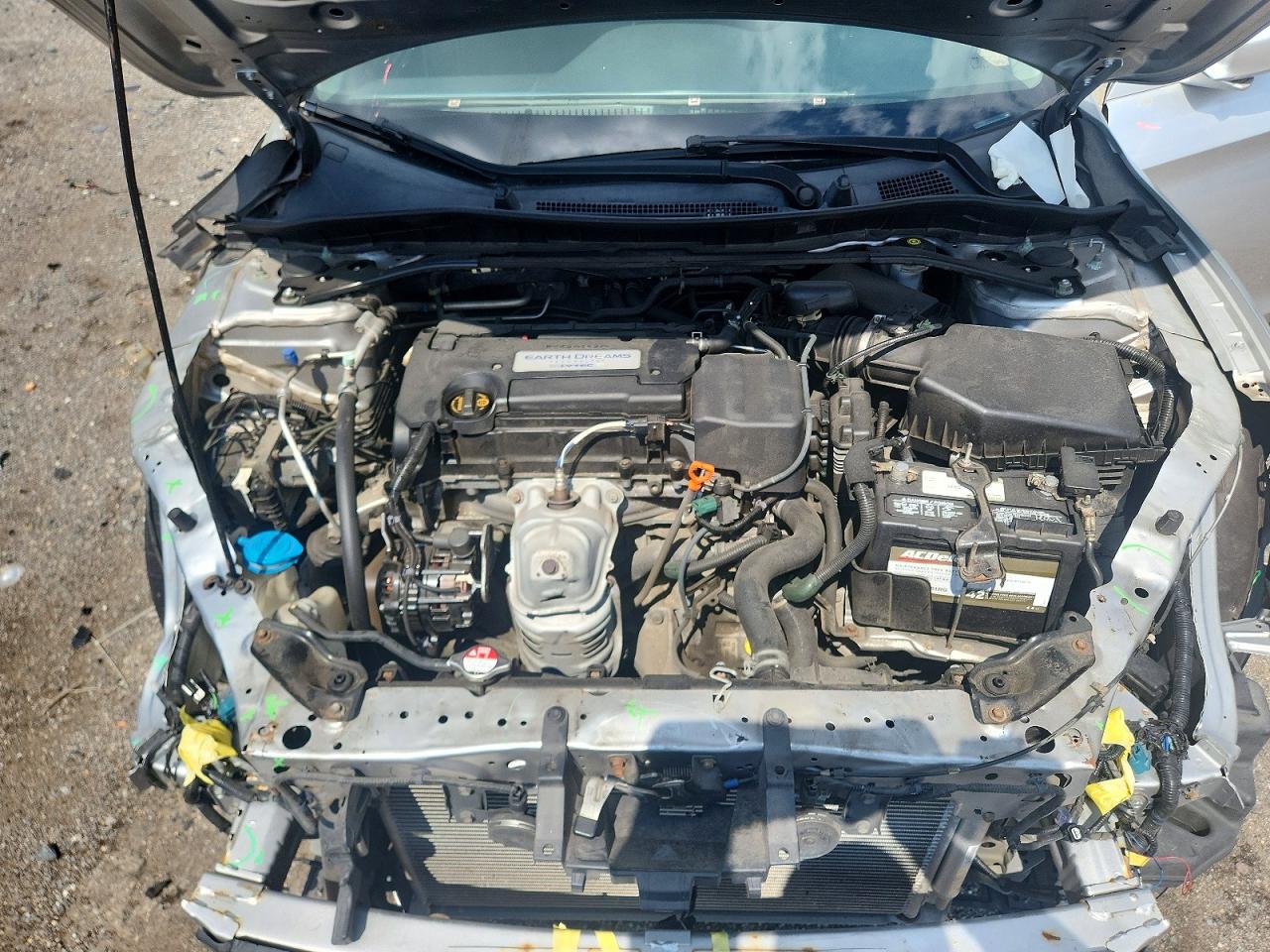 2014 Honda Accord Ex Silver vin: 1HGCR2F74EA049823