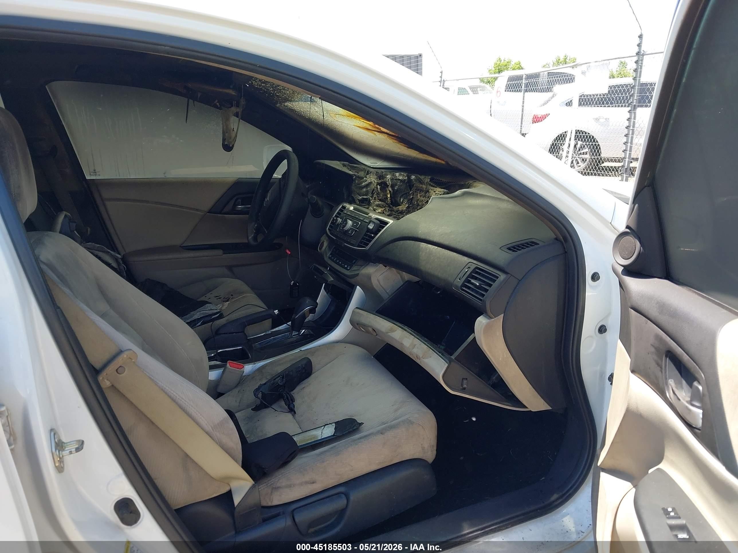 2014 Honda Accord Ex Белый vin: 1HGCR2F74EA236222