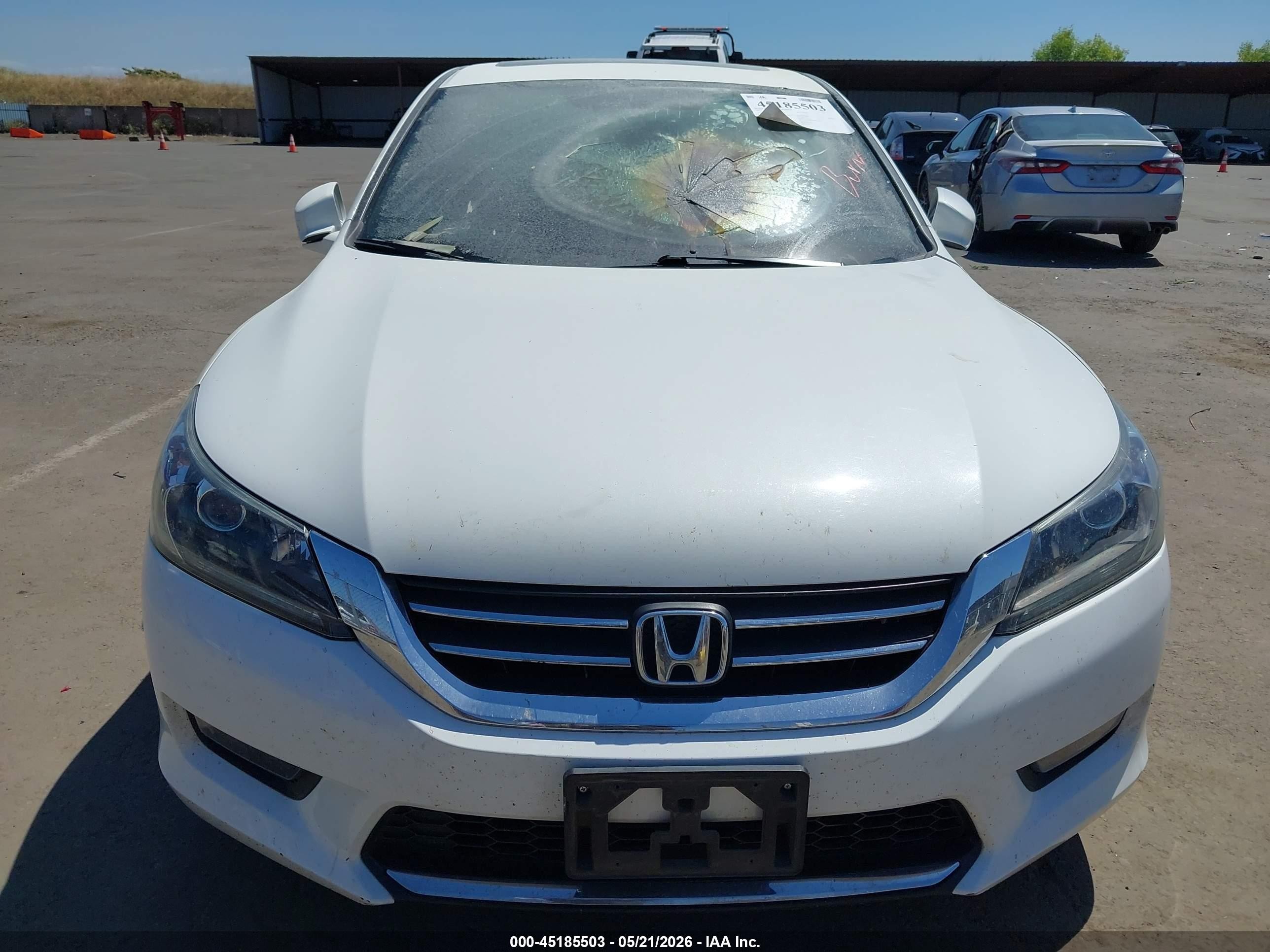 2014 Honda Accord Ex Белый vin: 1HGCR2F74EA236222