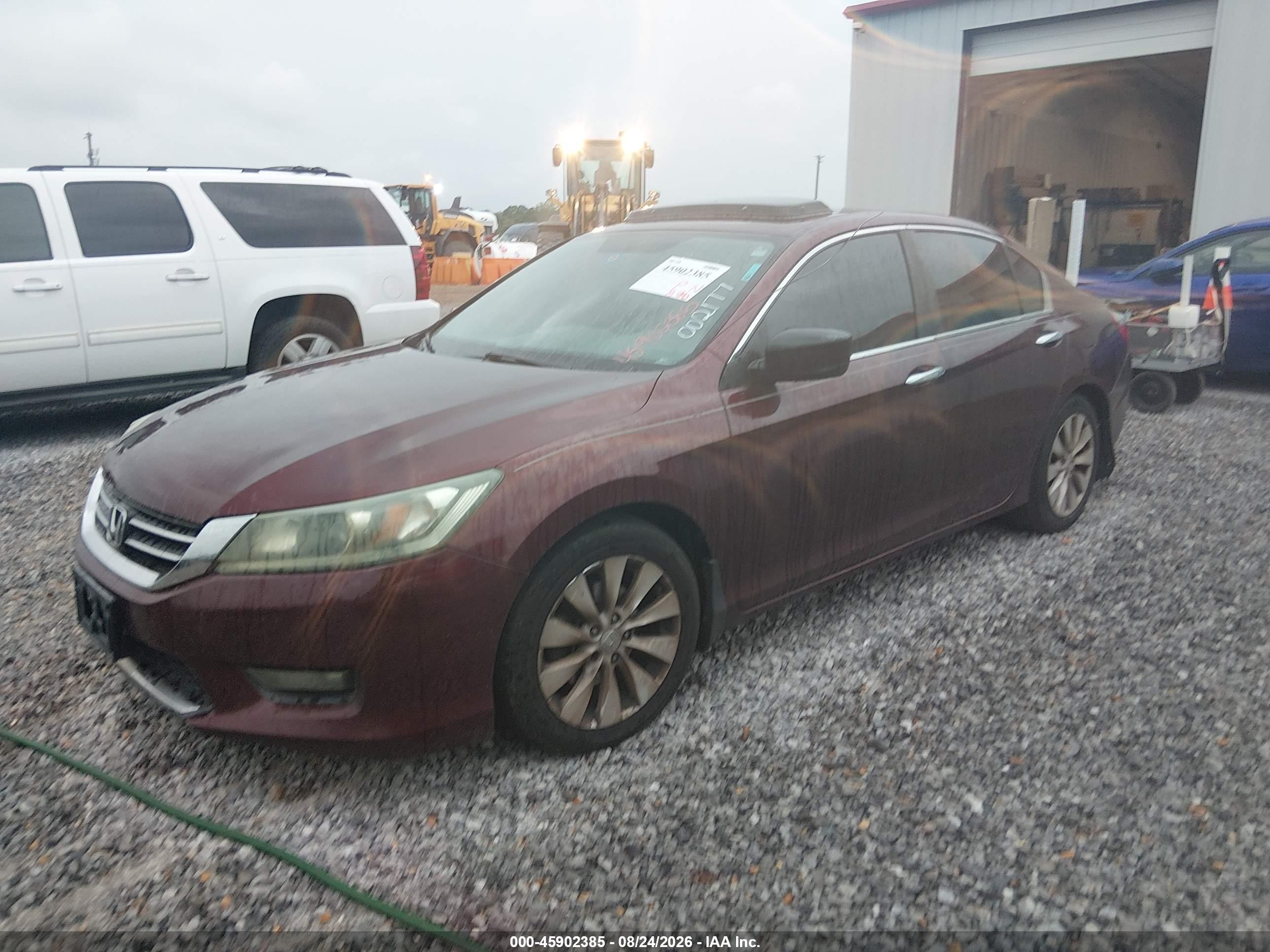 2015 Honda Accord Ex Burgundy vin: 1HGCR2F74FA002177