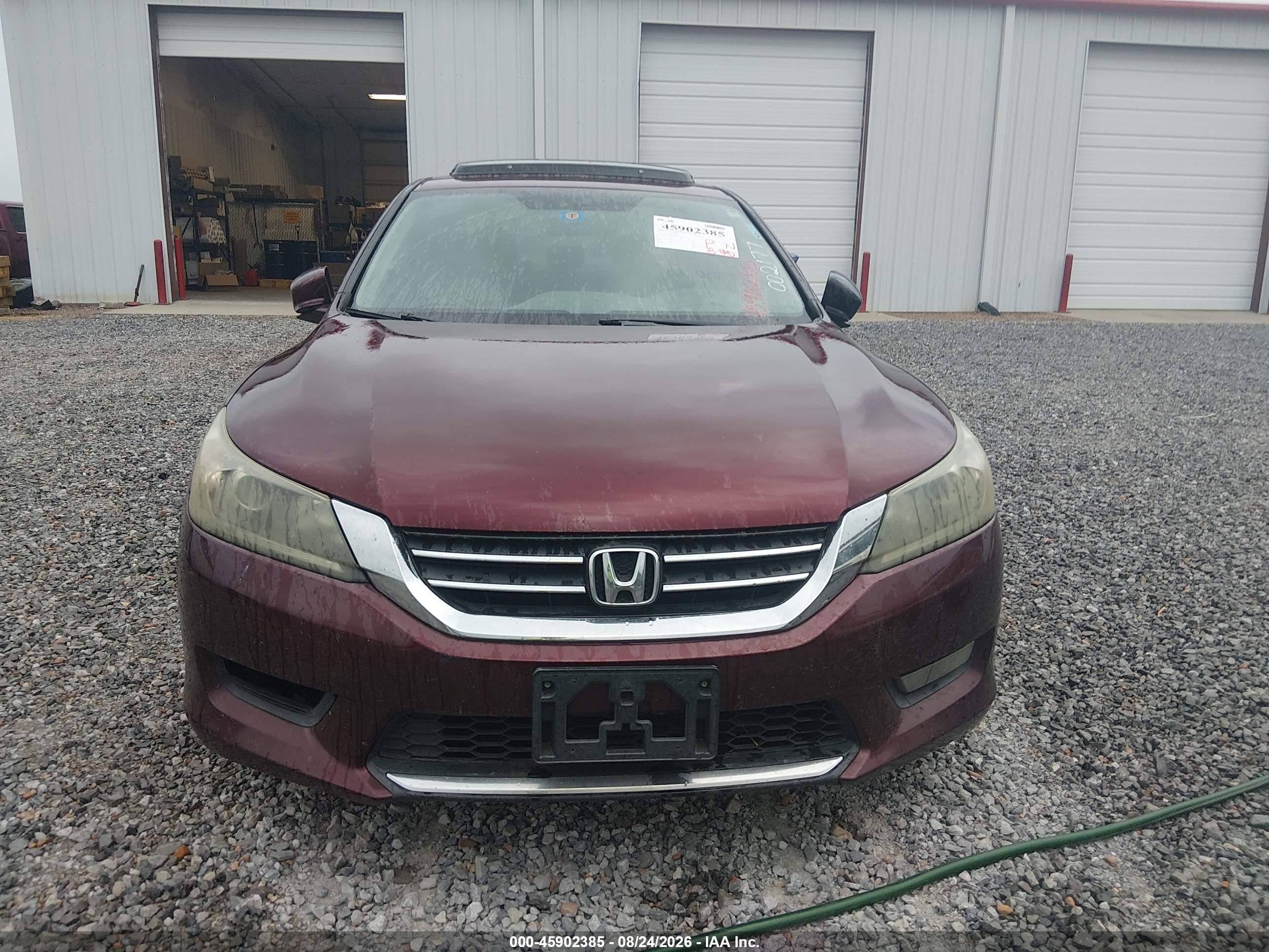 2015 Honda Accord Ex Burgundy vin: 1HGCR2F74FA002177