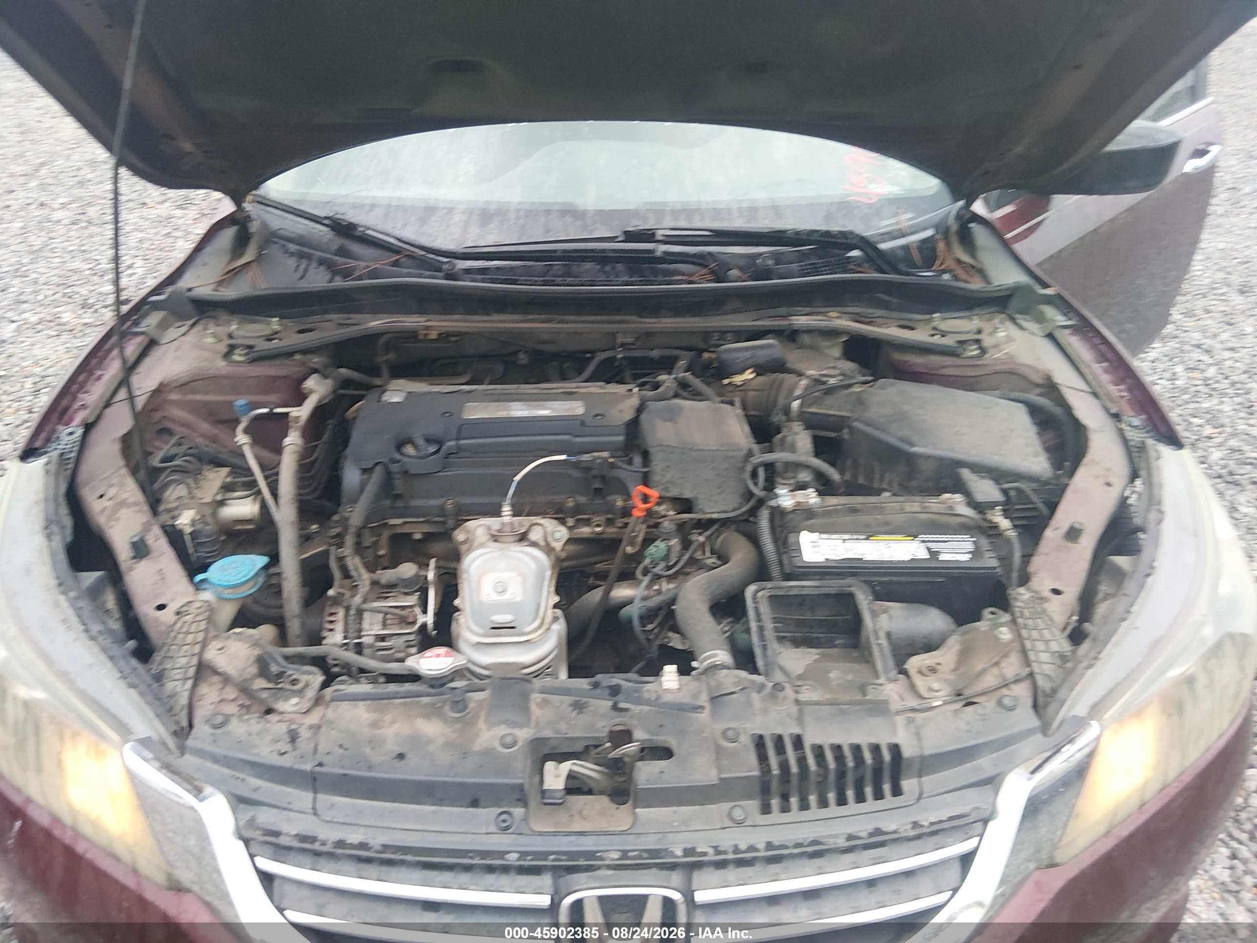 2015 Honda Accord Ex Burgundy vin: 1HGCR2F74FA002177