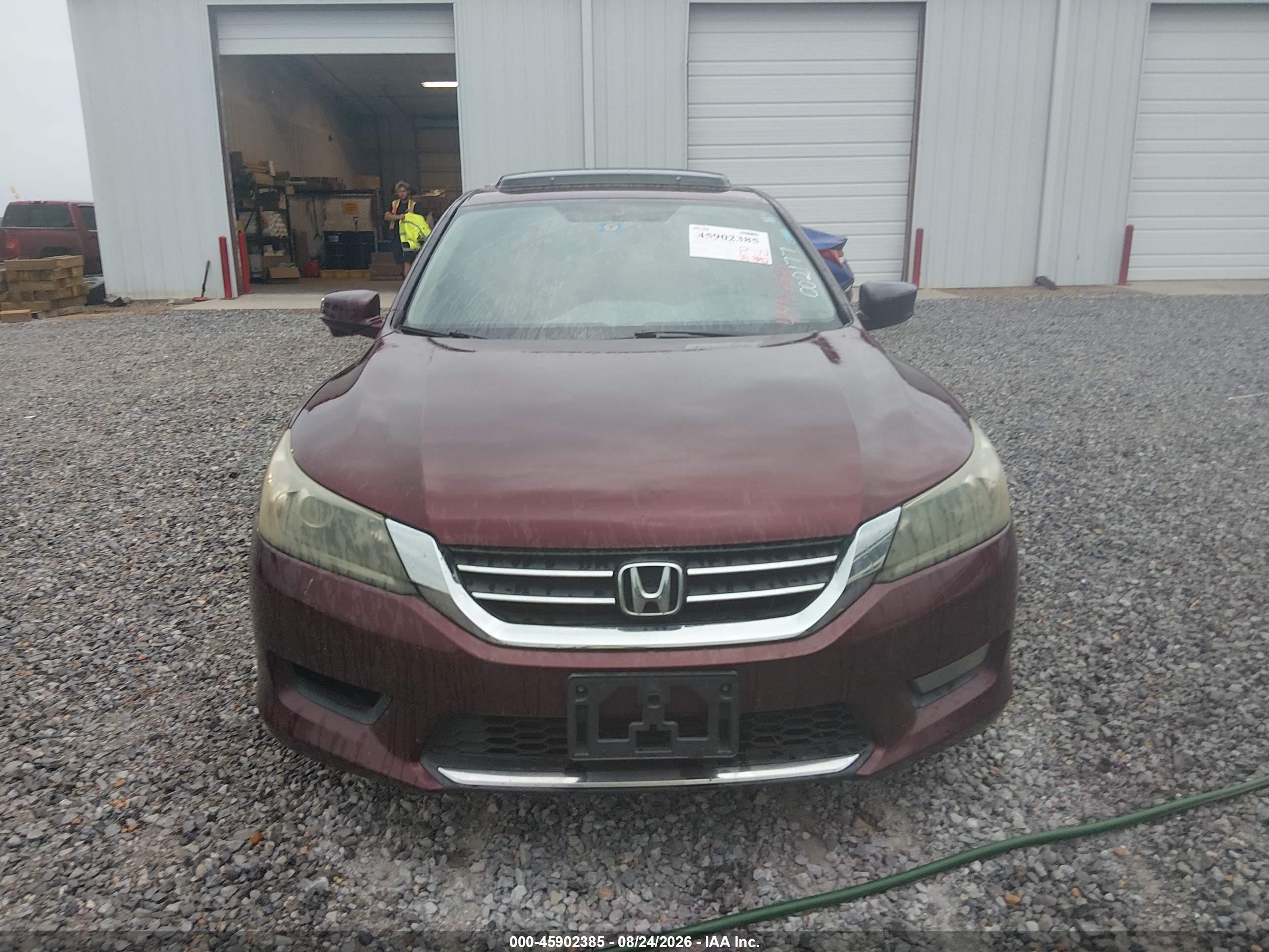 2015 Honda Accord Ex Burgundy vin: 1HGCR2F74FA002177