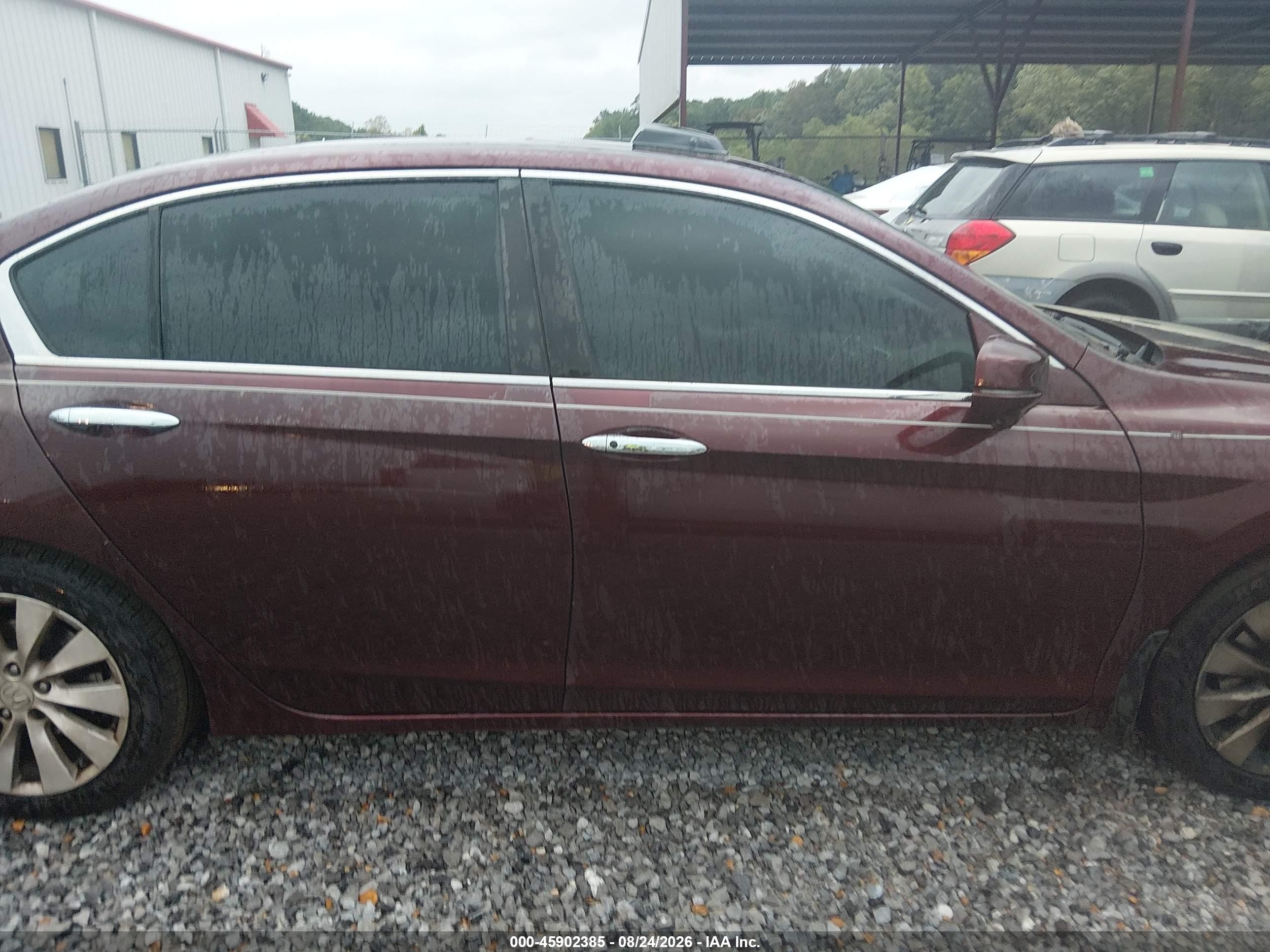 2015 Honda Accord Ex Burgundy vin: 1HGCR2F74FA002177