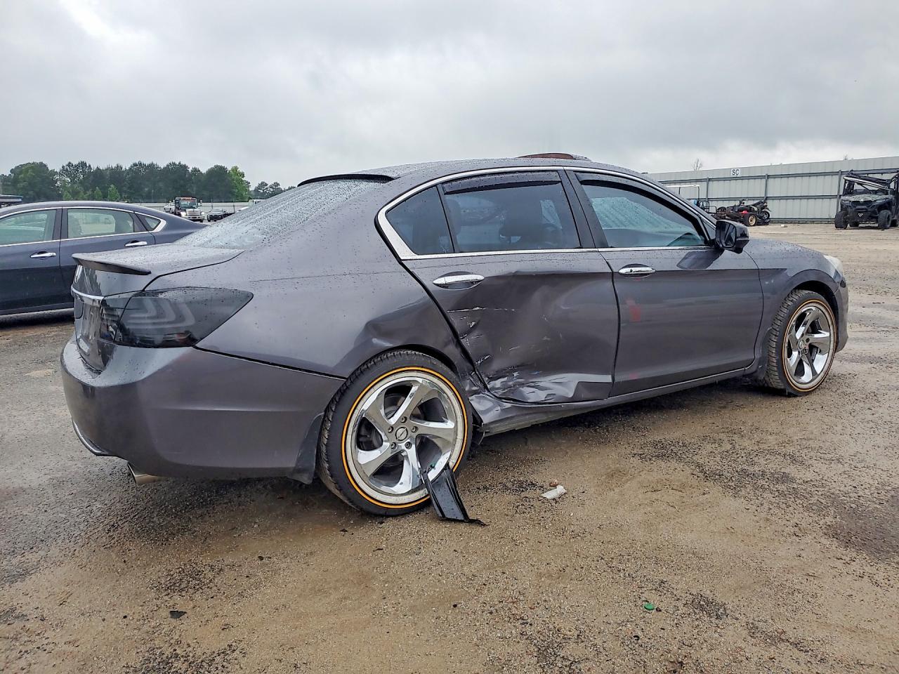 2015 Honda Accord Ex Gray vin: 1HGCR2F74FA041240