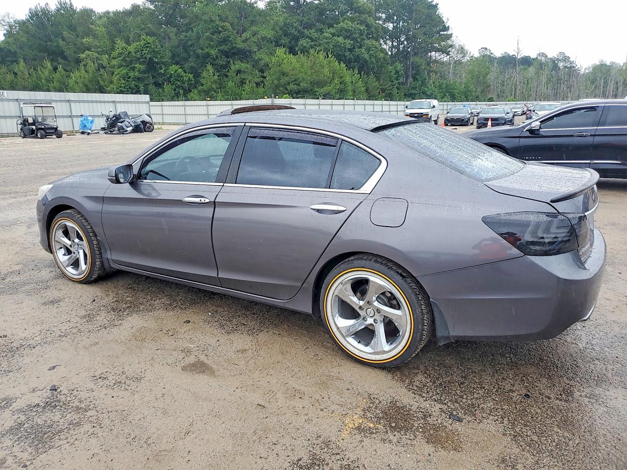 2015 Honda Accord Ex Gray vin: 1HGCR2F74FA041240