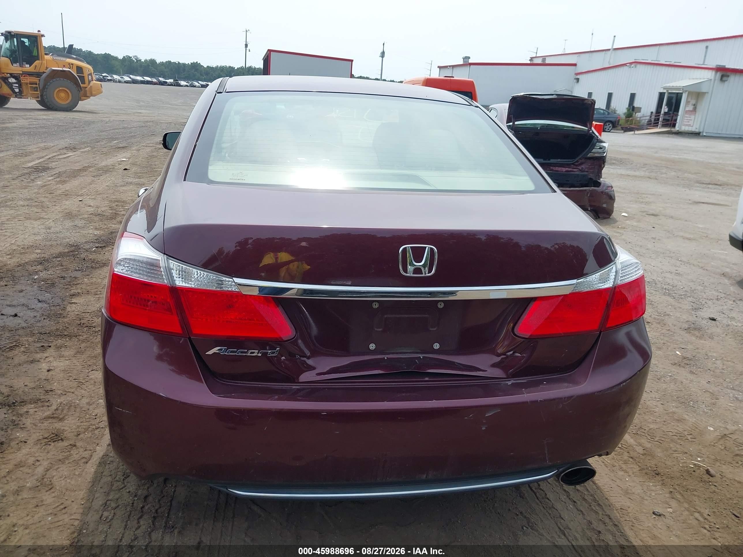 2015 Honda Accord Ex Бордовый vin: 1HGCR2F74FA049712