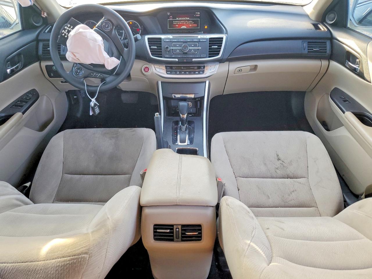 2015 Honda Accord Ex White vin: 1HGCR2F74FA058135