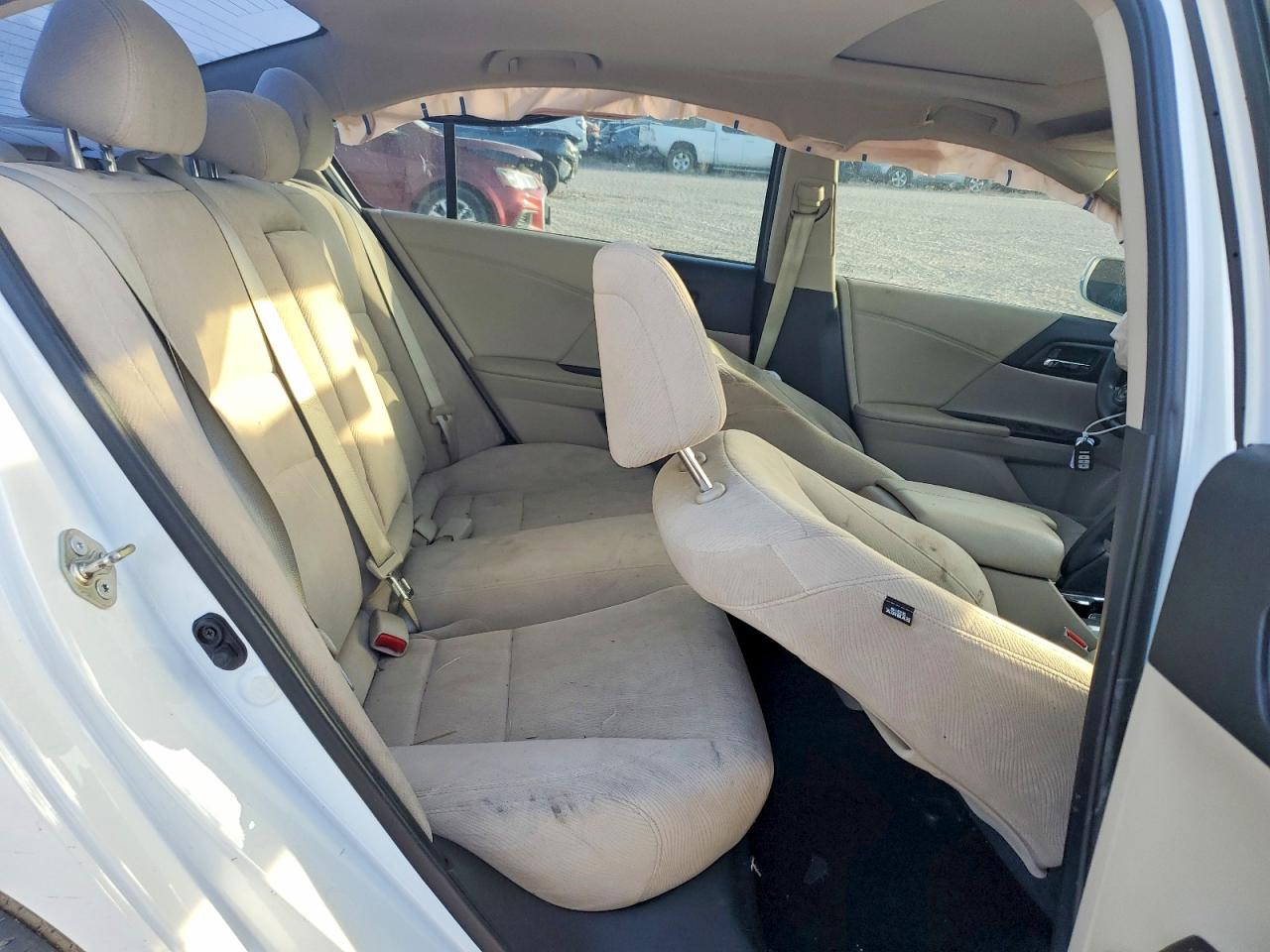 2015 Honda Accord Ex White vin: 1HGCR2F74FA058135