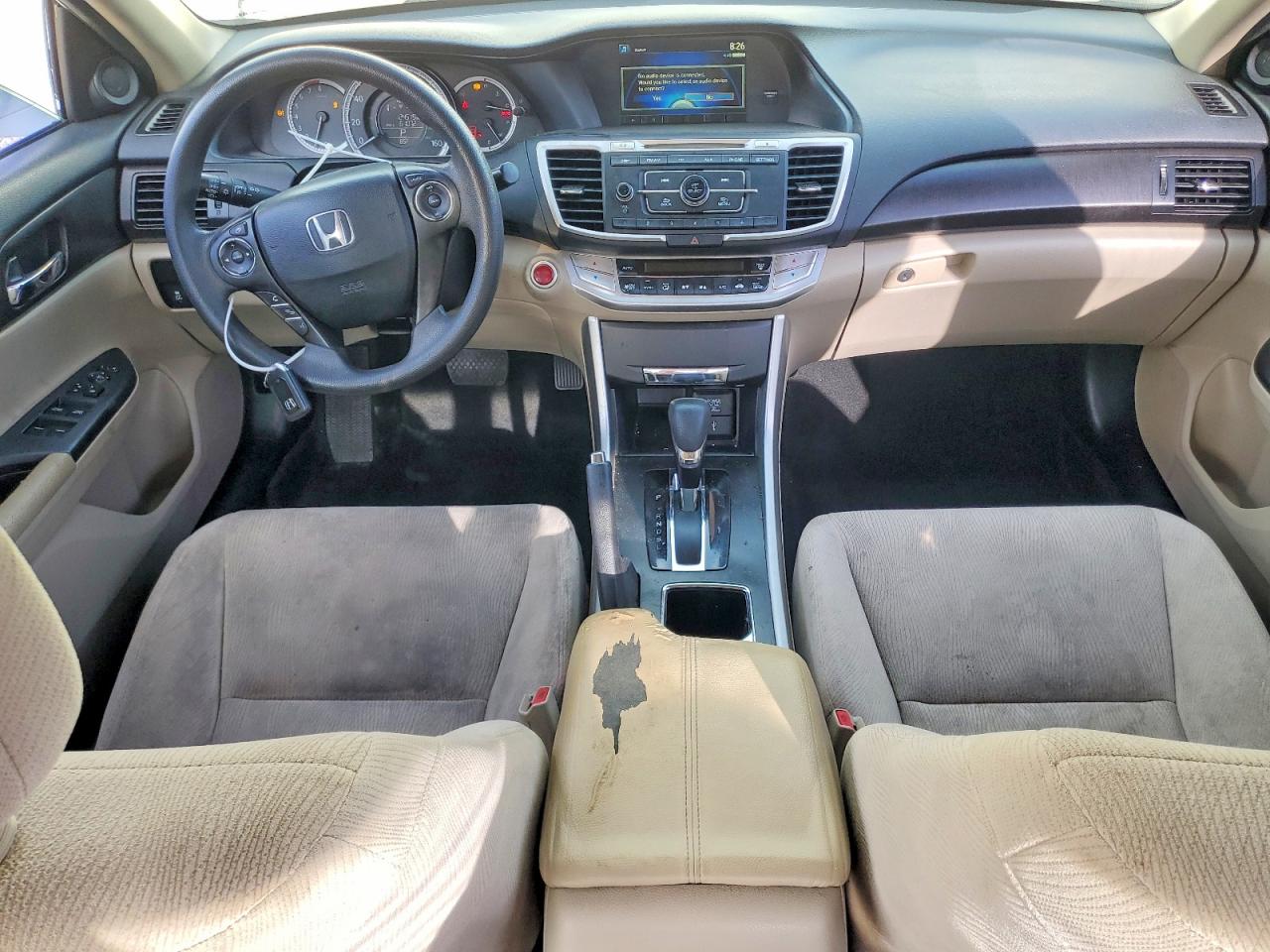 2015 Honda Accord Ex White vin: 1HGCR2F74FA062749
