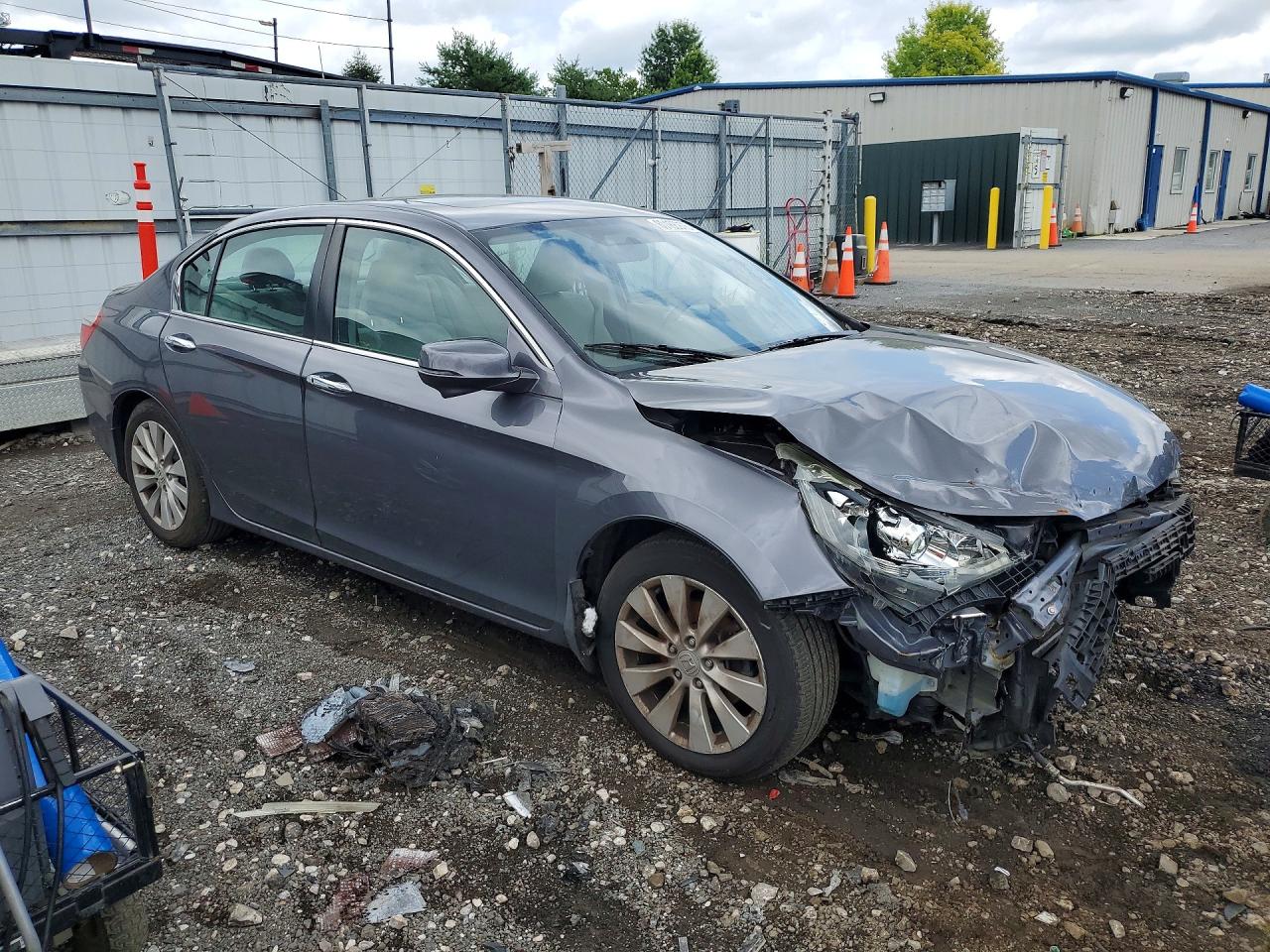 2015 Honda Accord Ex Gray vin: 1HGCR2F74FA122030