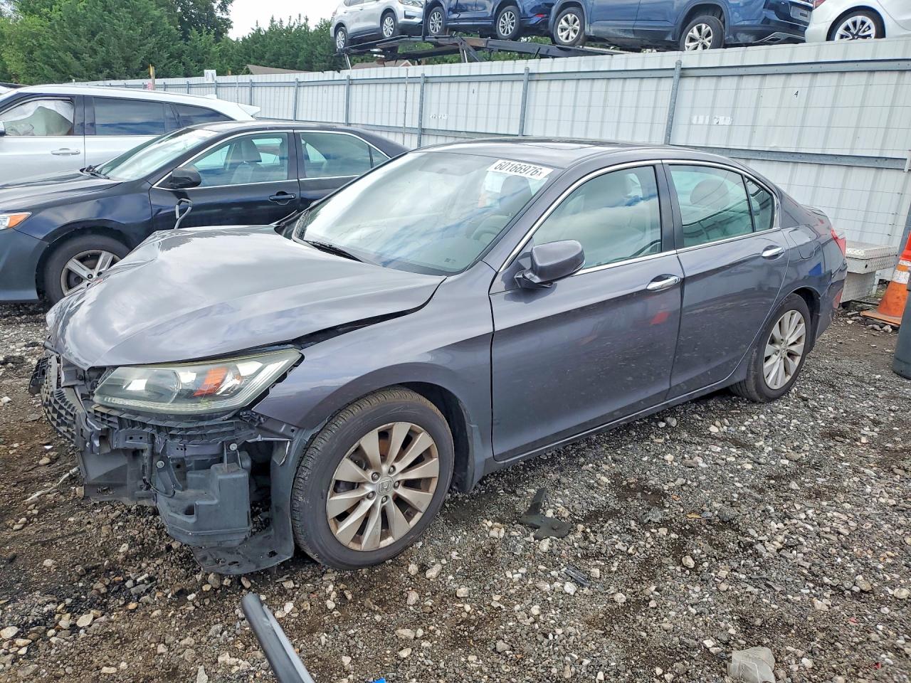 2015 Honda Accord Ex Gray vin: 1HGCR2F74FA122030