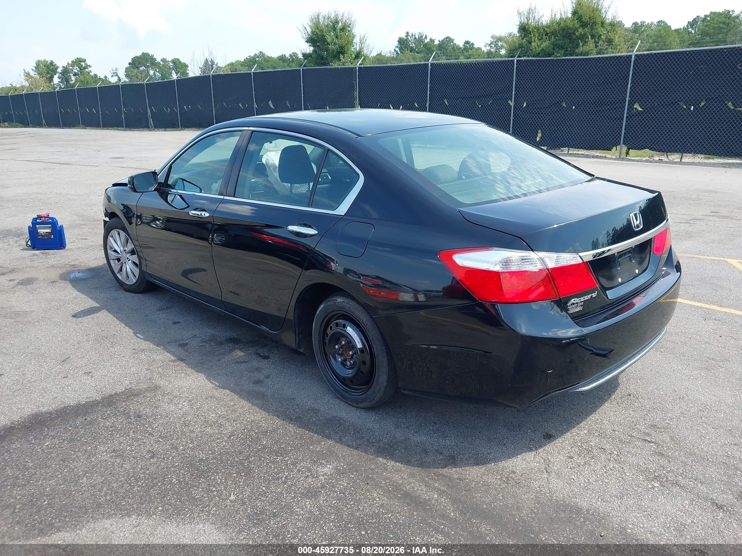 2015 Honda Accord Ex Черный vin: 1HGCR2F74FA128006