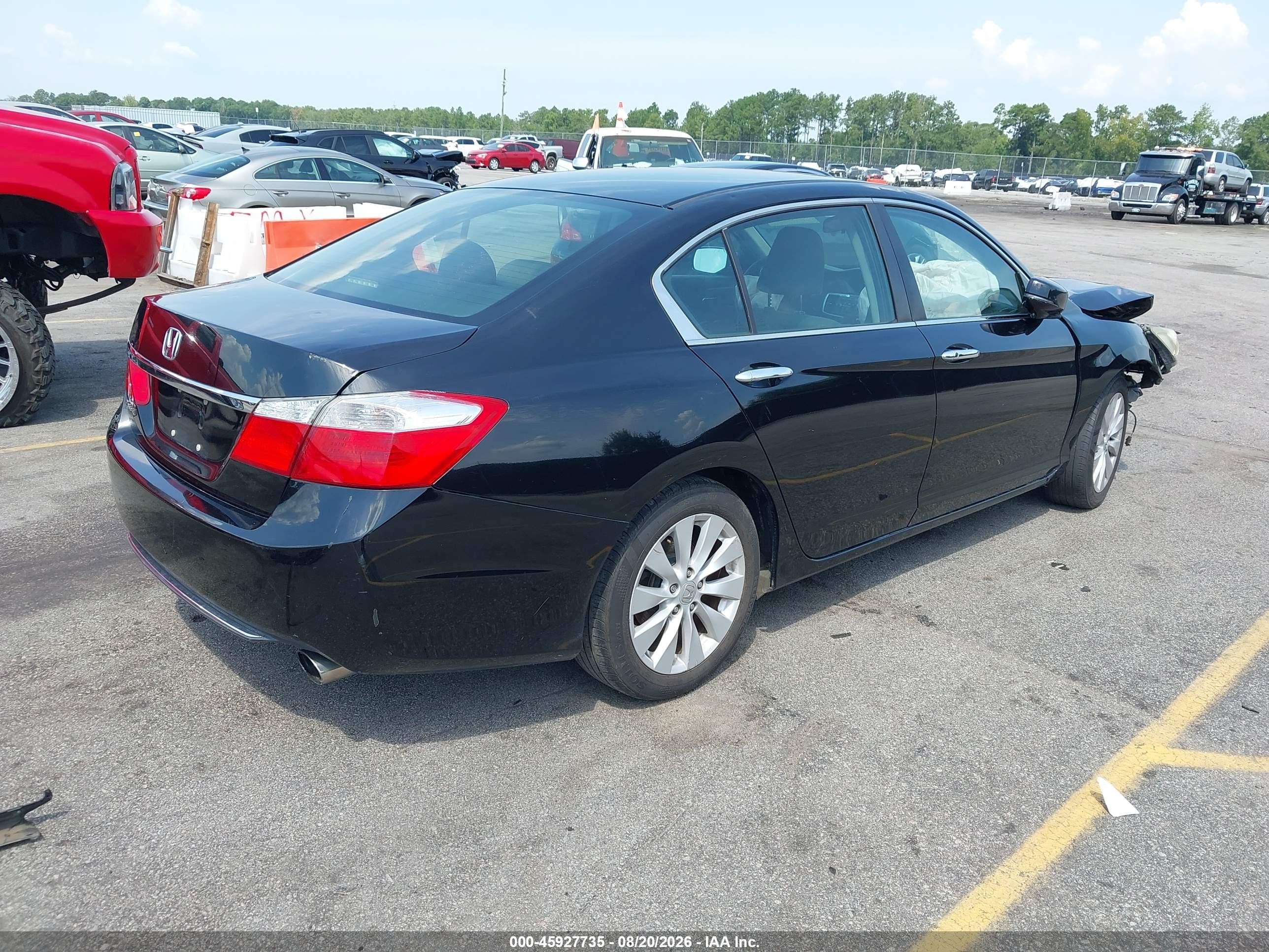 2015 Honda Accord Ex Черный vin: 1HGCR2F74FA128006