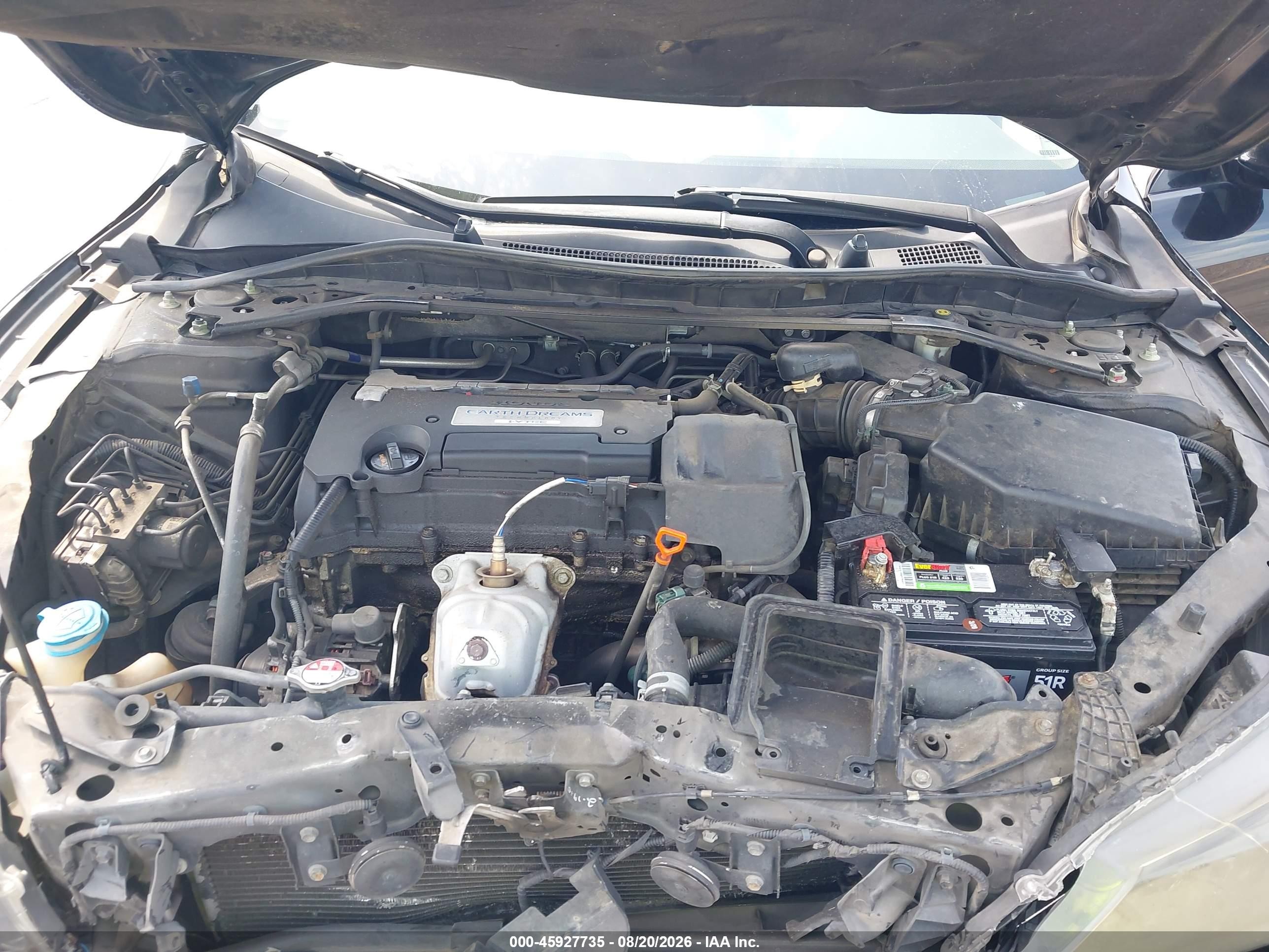 2015 Honda Accord Ex Черный vin: 1HGCR2F74FA128006