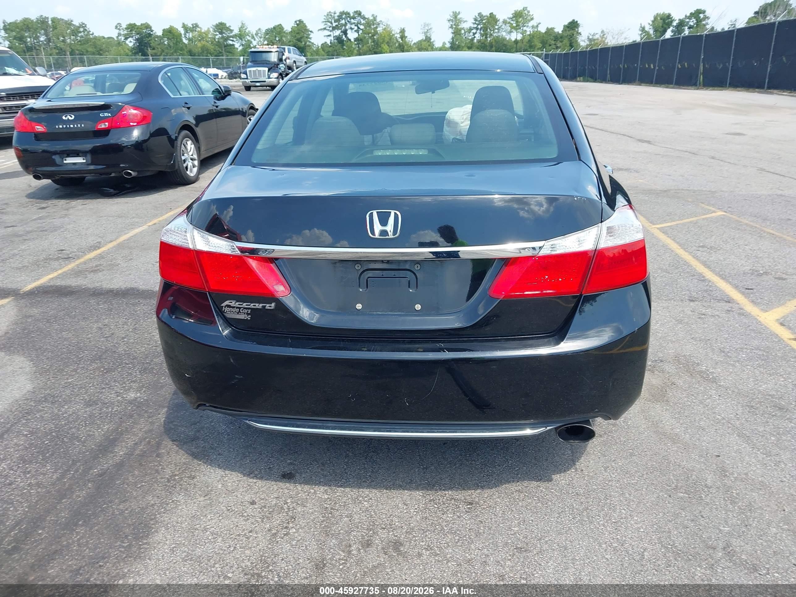 2015 Honda Accord Ex Черный vin: 1HGCR2F74FA128006