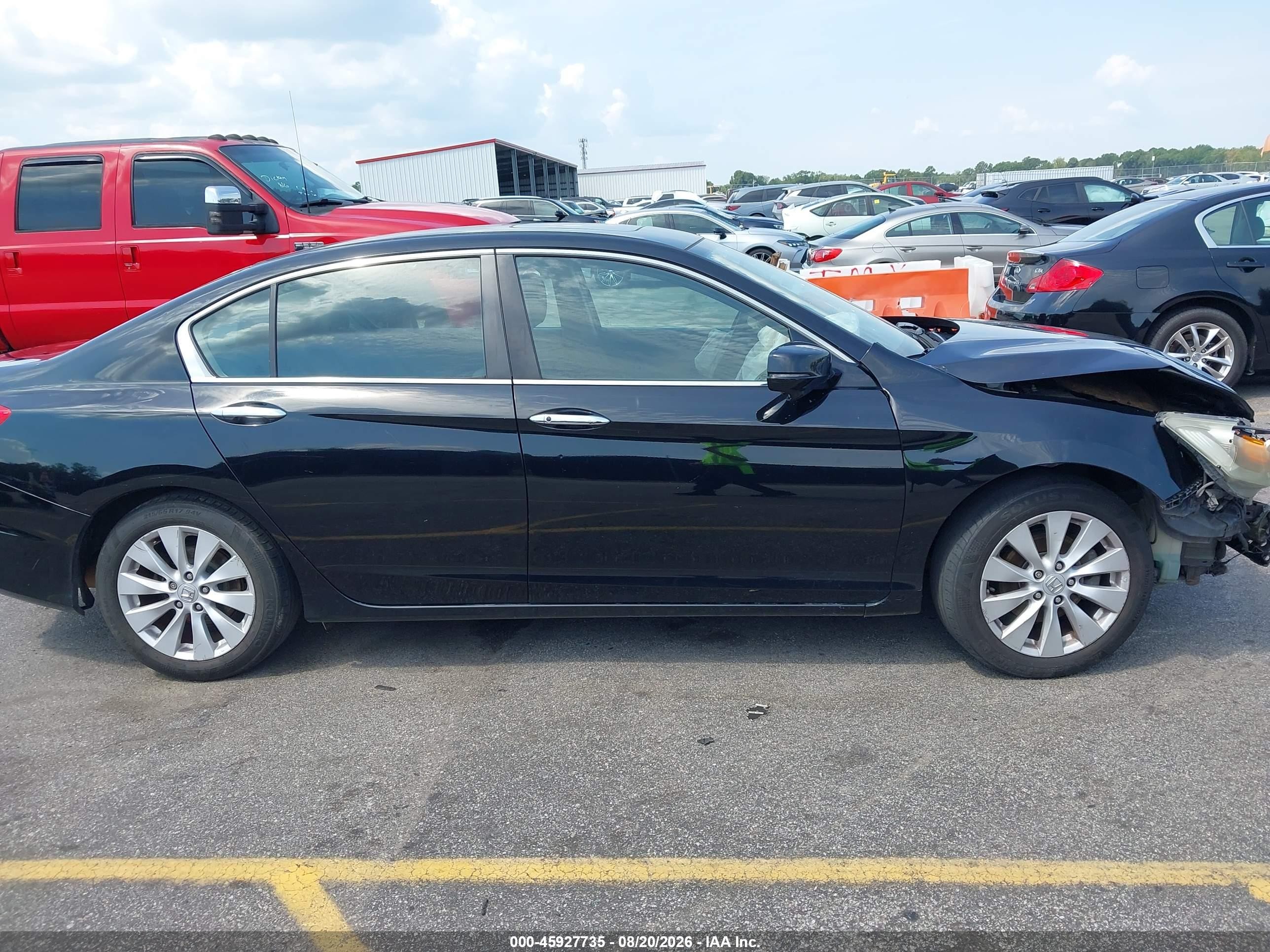 2015 Honda Accord Ex Черный vin: 1HGCR2F74FA128006