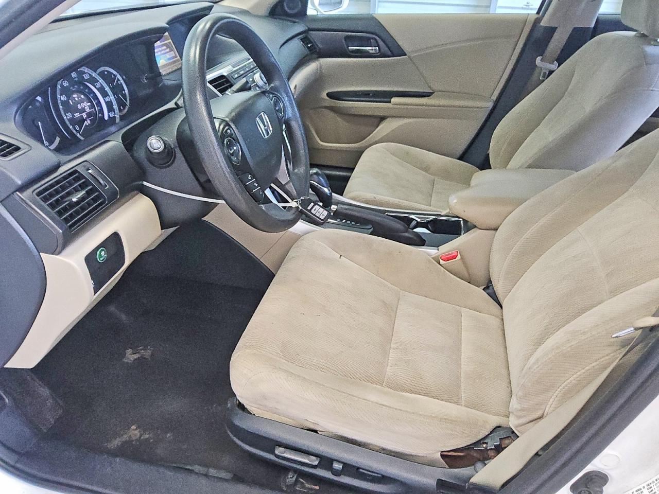 2015 Honda Accord Ex White vin: 1HGCR2F74FA207238