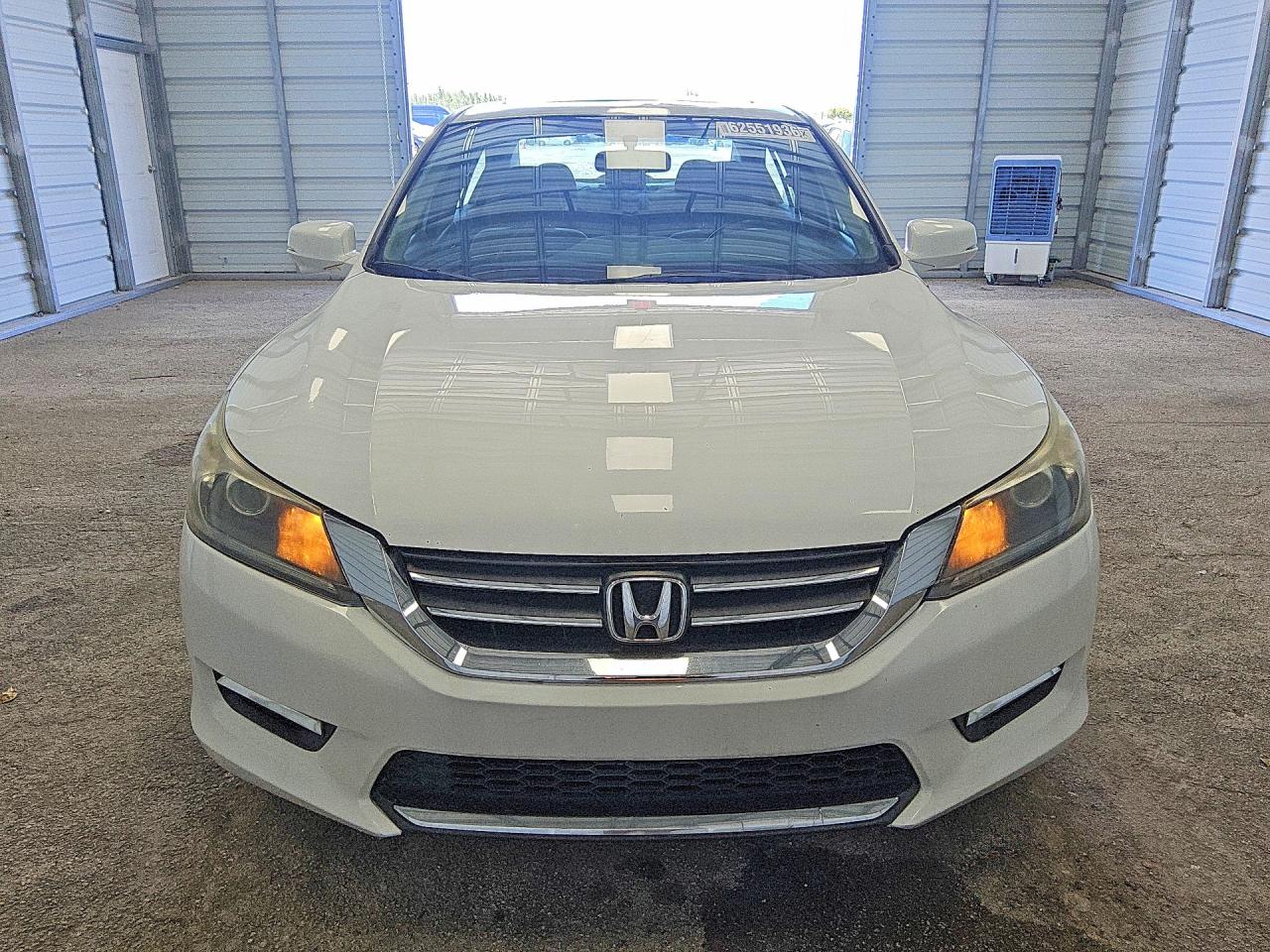 2015 Honda Accord Ex White vin: 1HGCR2F74FA207238