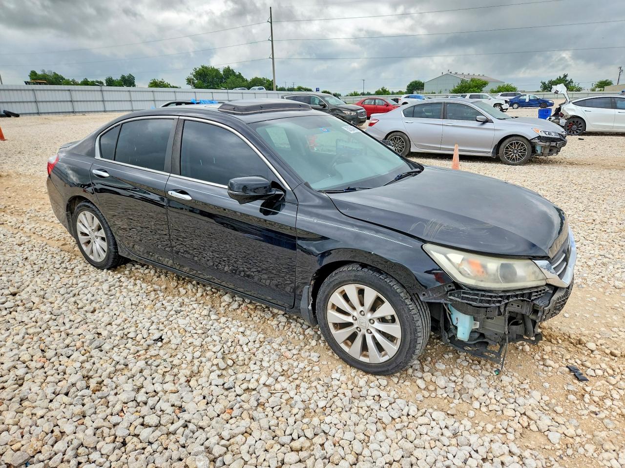 2015 Honda Accord Ex Black vin: 1HGCR2F74FA220152