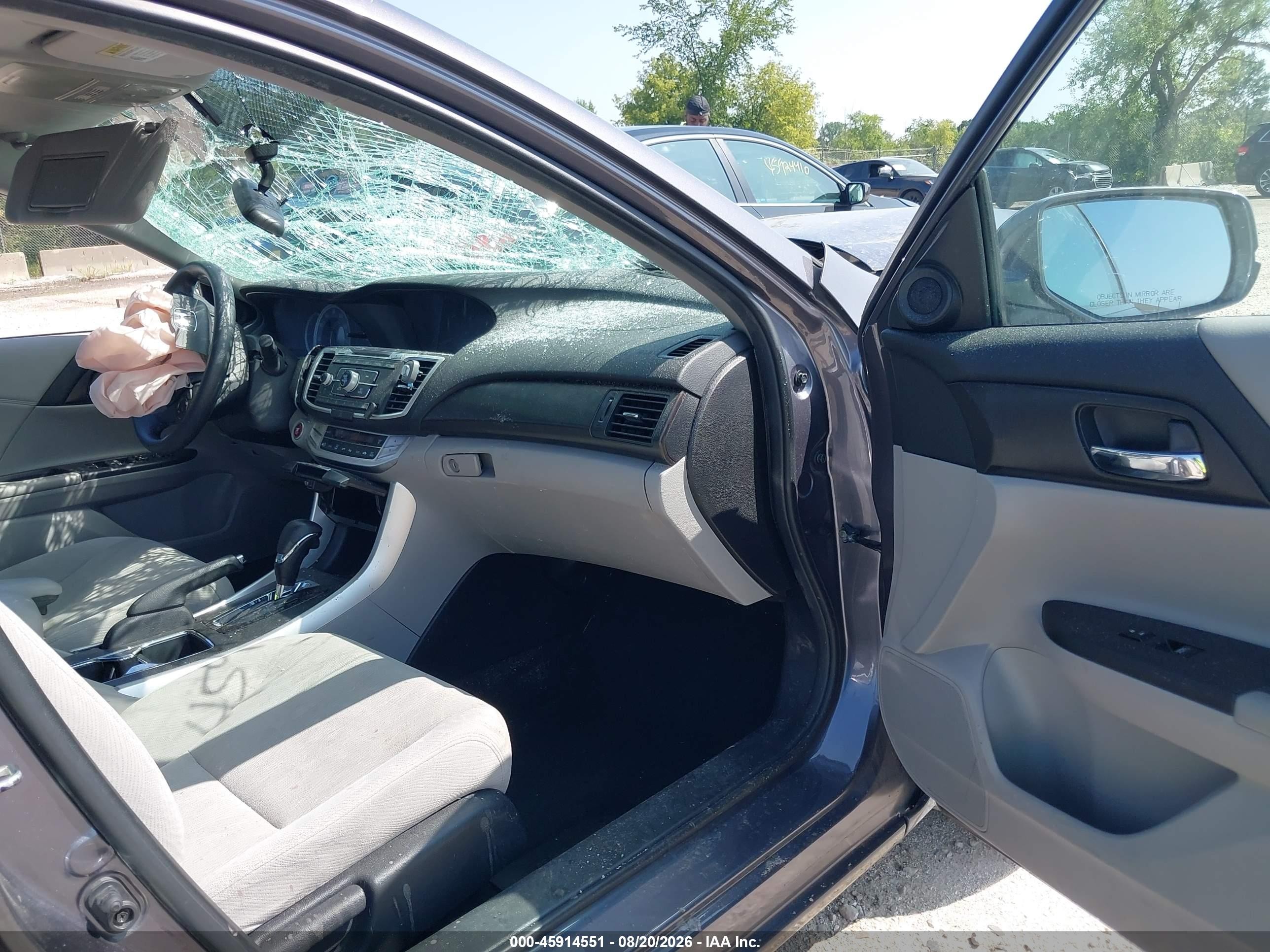 2015 Honda Accord Ex Gray vin: 1HGCR2F74FA226906
