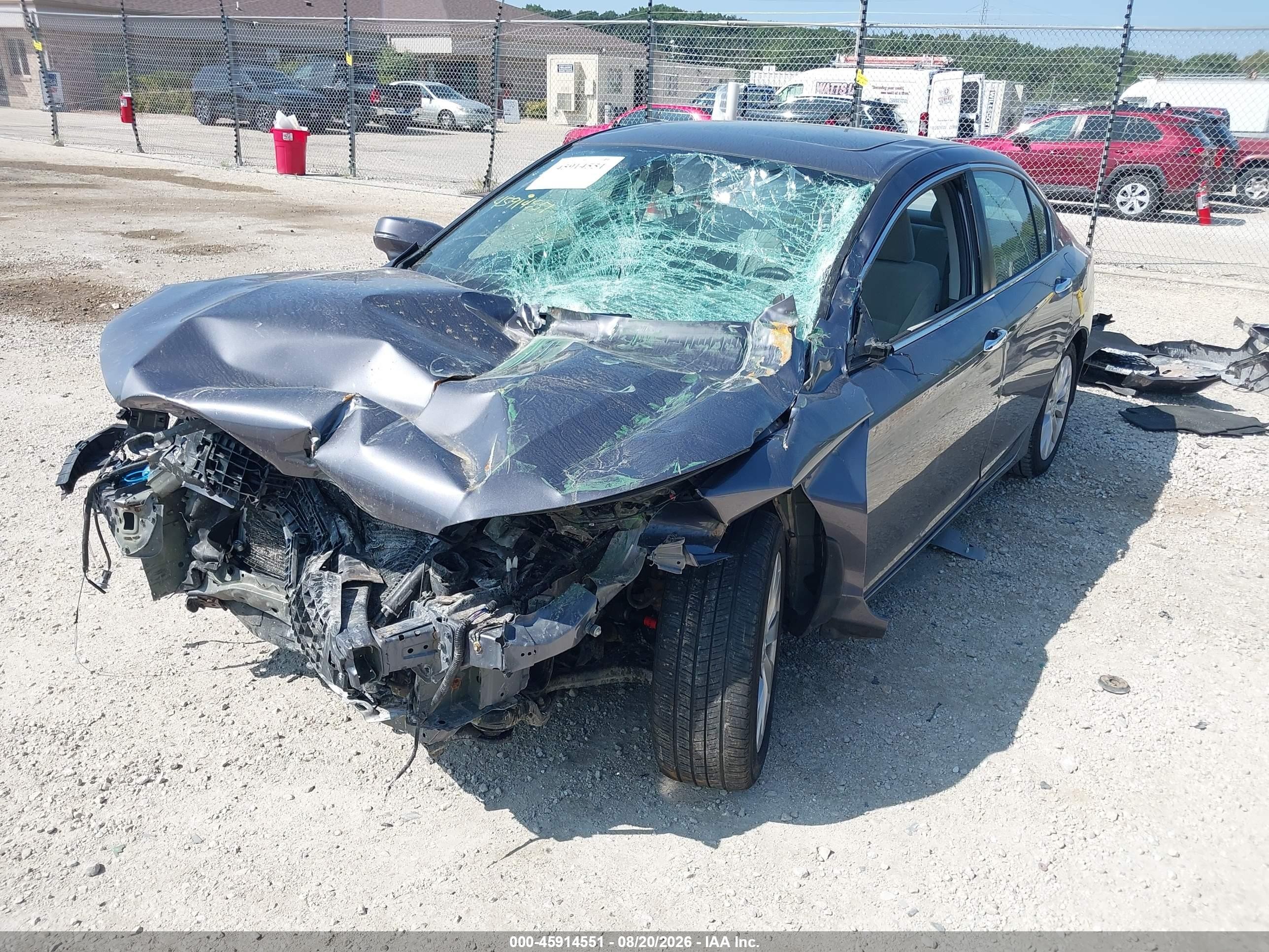 2015 Honda Accord Ex Gray vin: 1HGCR2F74FA226906