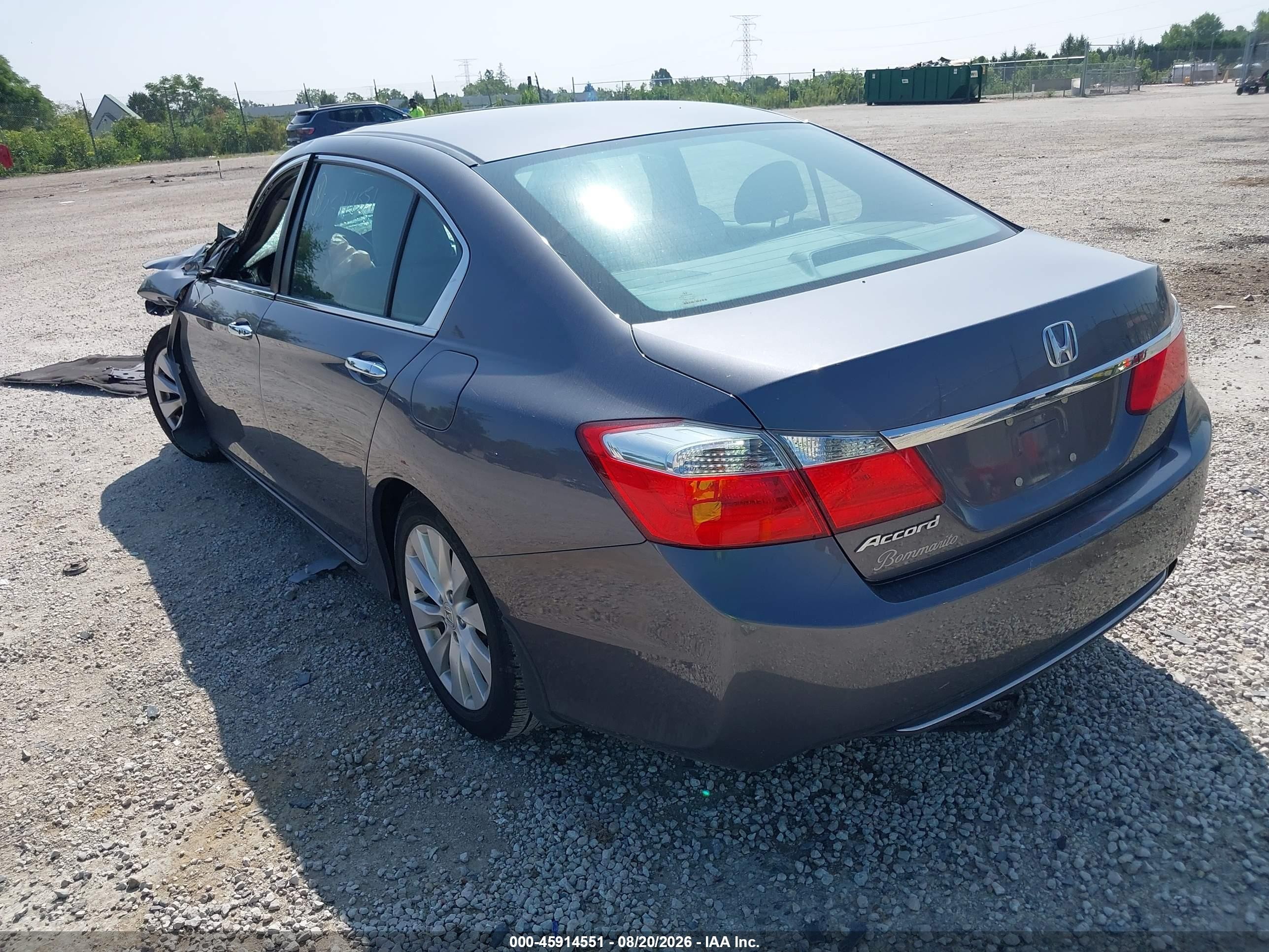 2015 Honda Accord Ex Gray vin: 1HGCR2F74FA226906