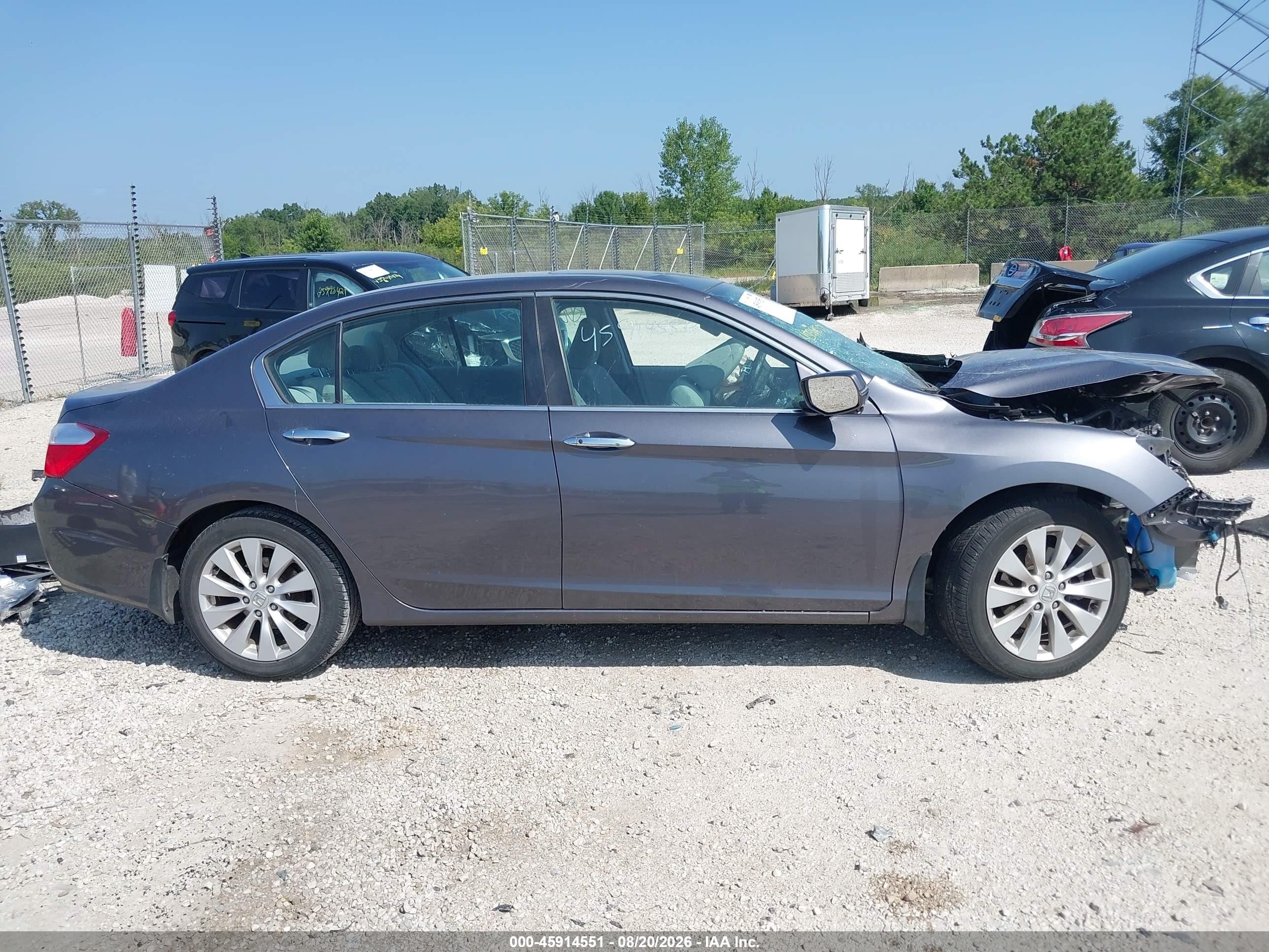 2015 Honda Accord Ex Gray vin: 1HGCR2F74FA226906