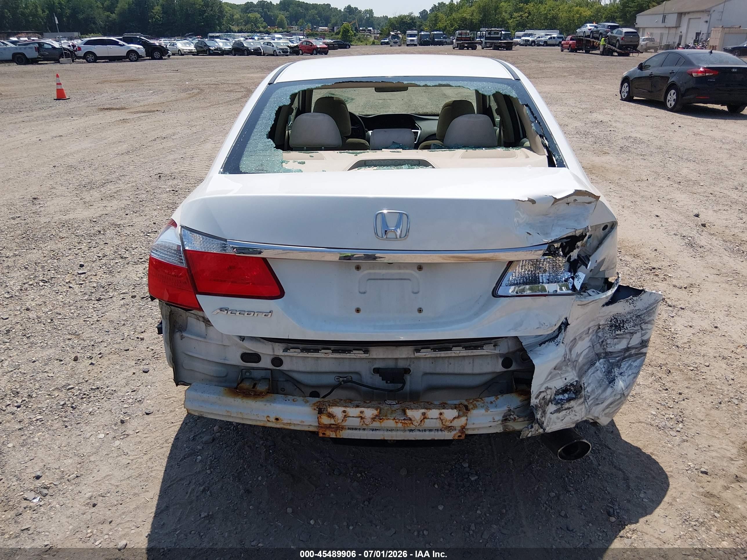 2013 Honda Accord Ex White vin: 1HGCR2F75DA006963