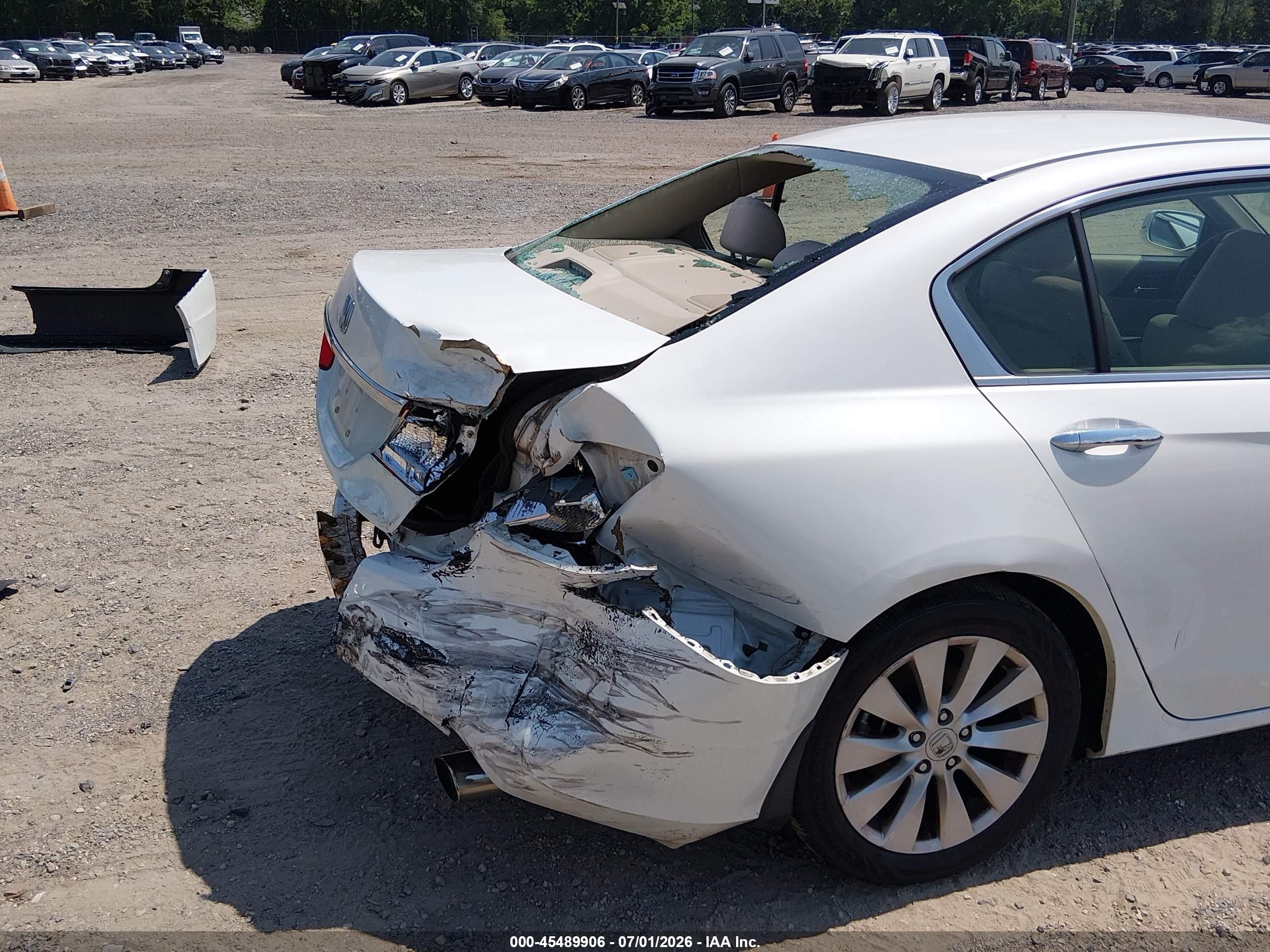 2013 Honda Accord Ex White vin: 1HGCR2F75DA006963