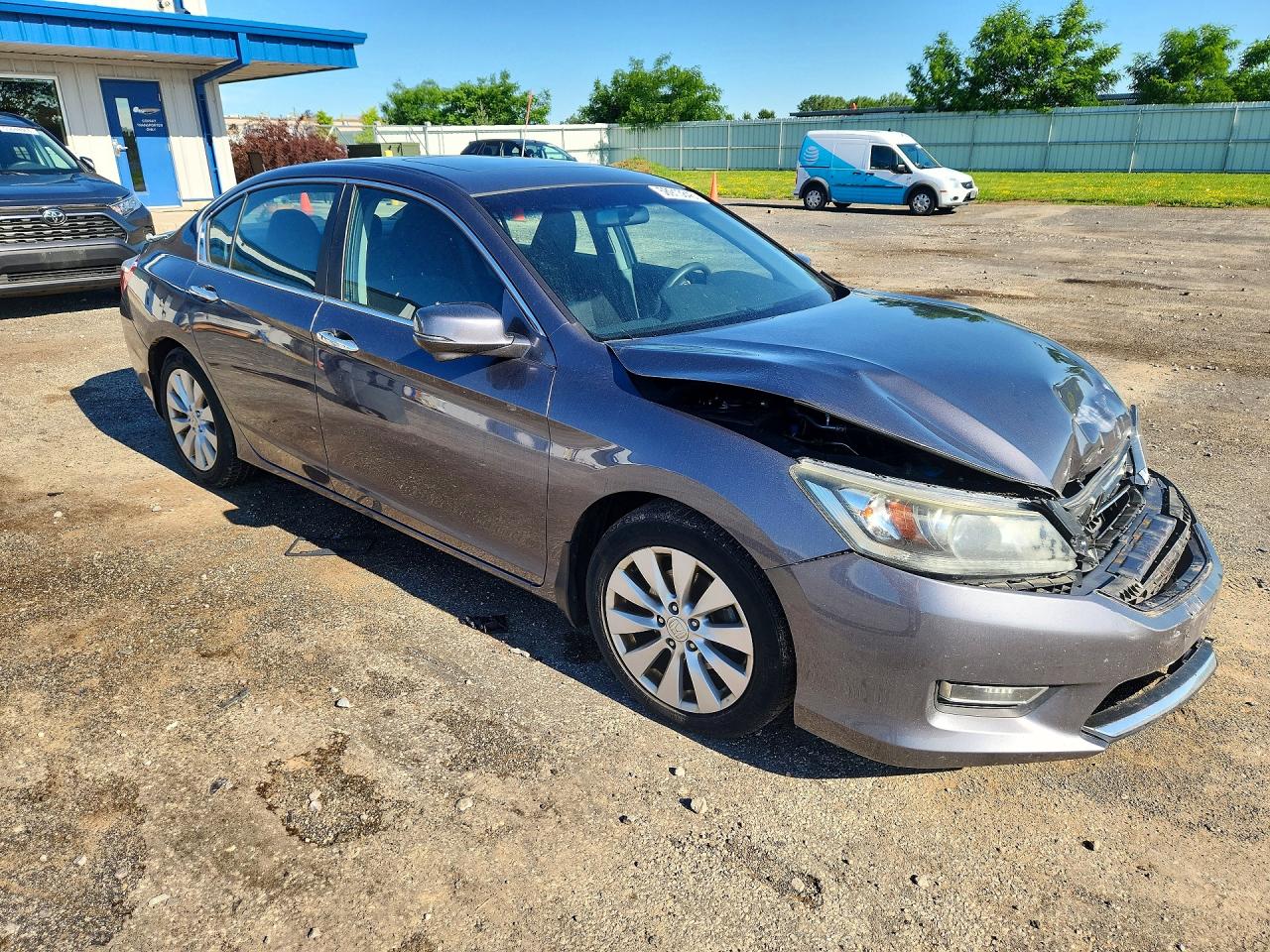 2013 Honda Accord Ex Gray vin: 1HGCR2F75DA007563
