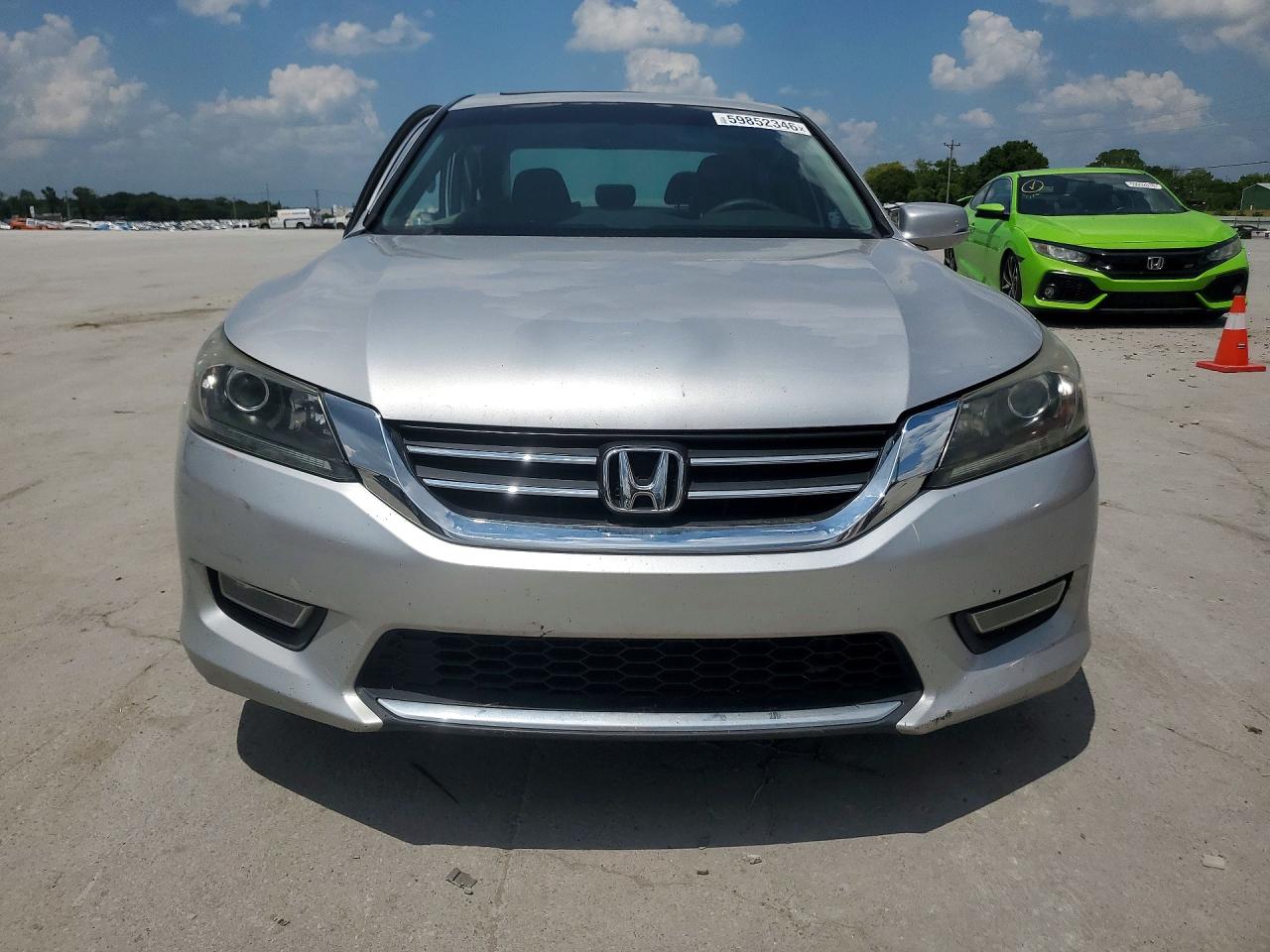 2013 Honda Accord Ex Silver vin: 1HGCR2F75DA032608