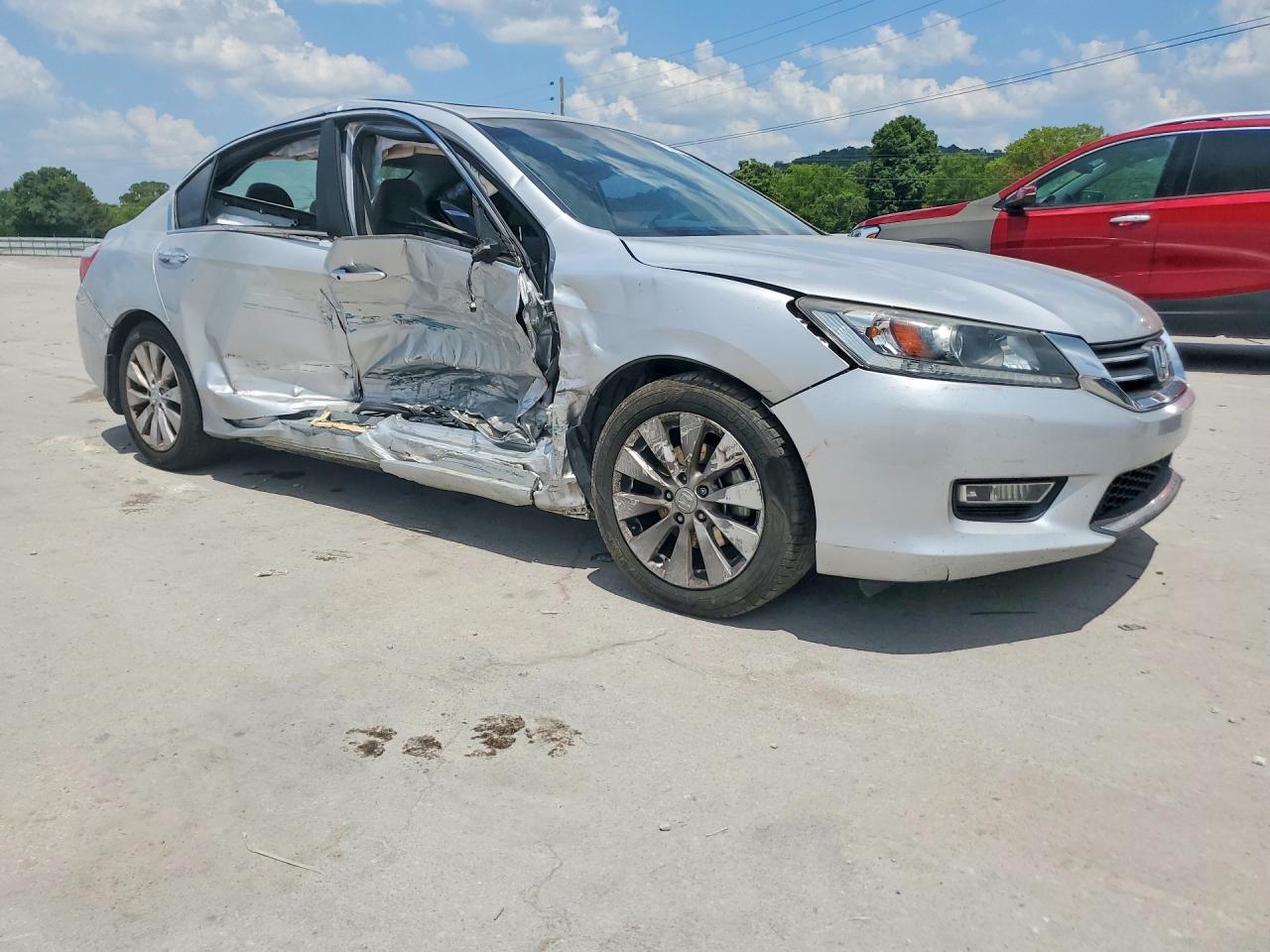 2013 Honda Accord Ex Silver vin: 1HGCR2F75DA032608