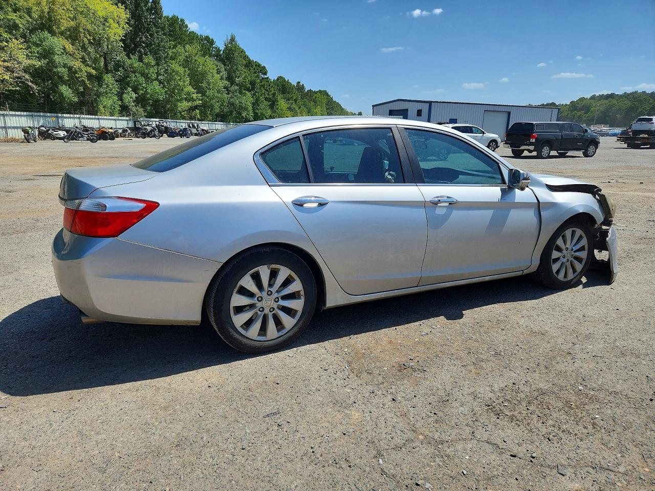 2013 Honda Accord Ex Silver vin: 1HGCR2F75DA039851