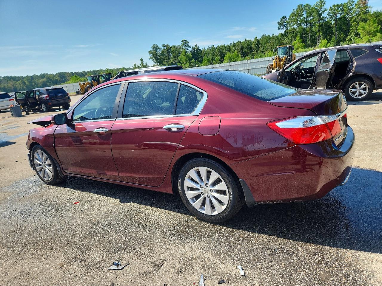 2013 Honda Accord Ex Burgundy vin: 1HGCR2F75DA090962