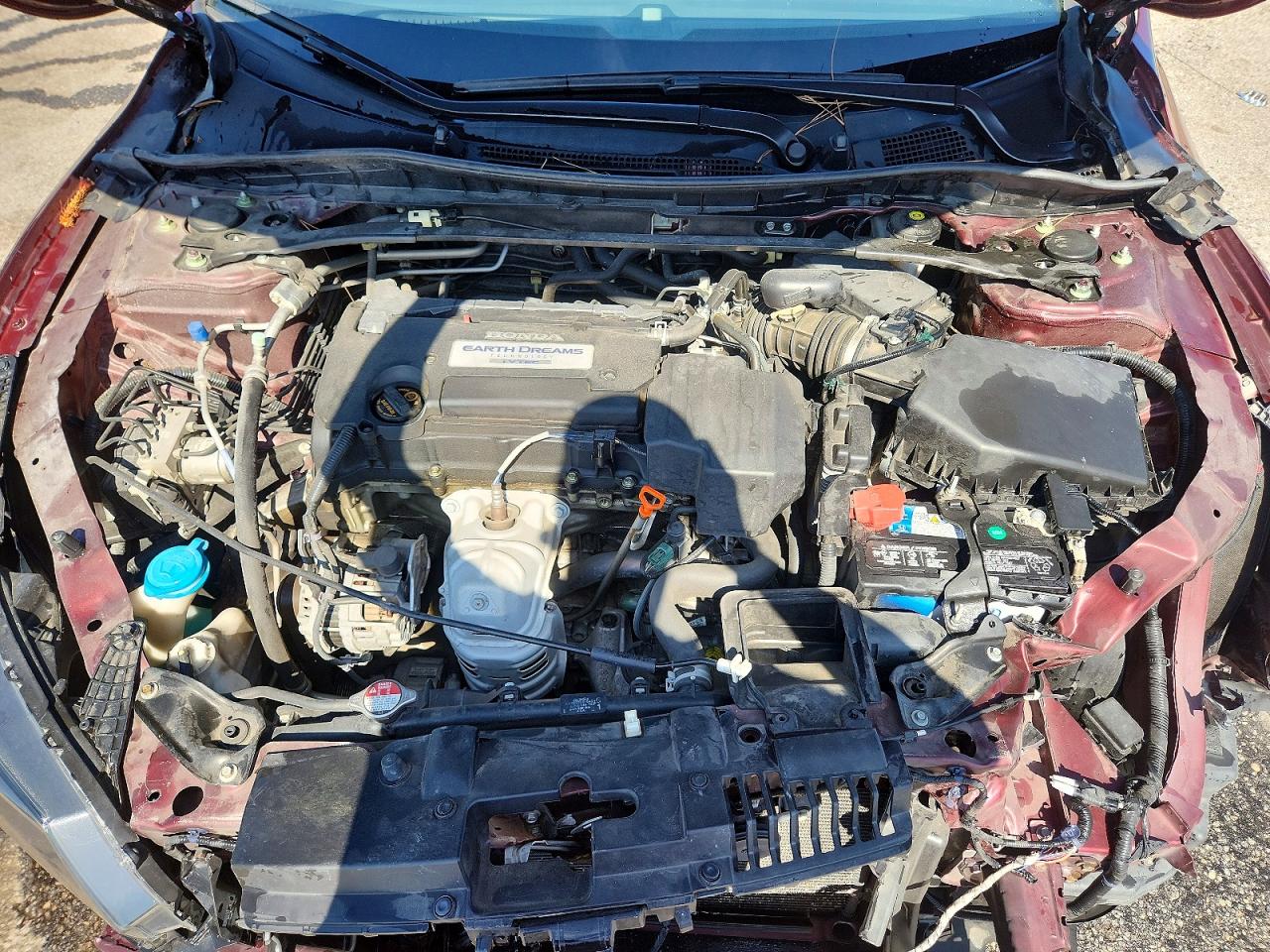 2013 Honda Accord Ex Burgundy vin: 1HGCR2F75DA090962